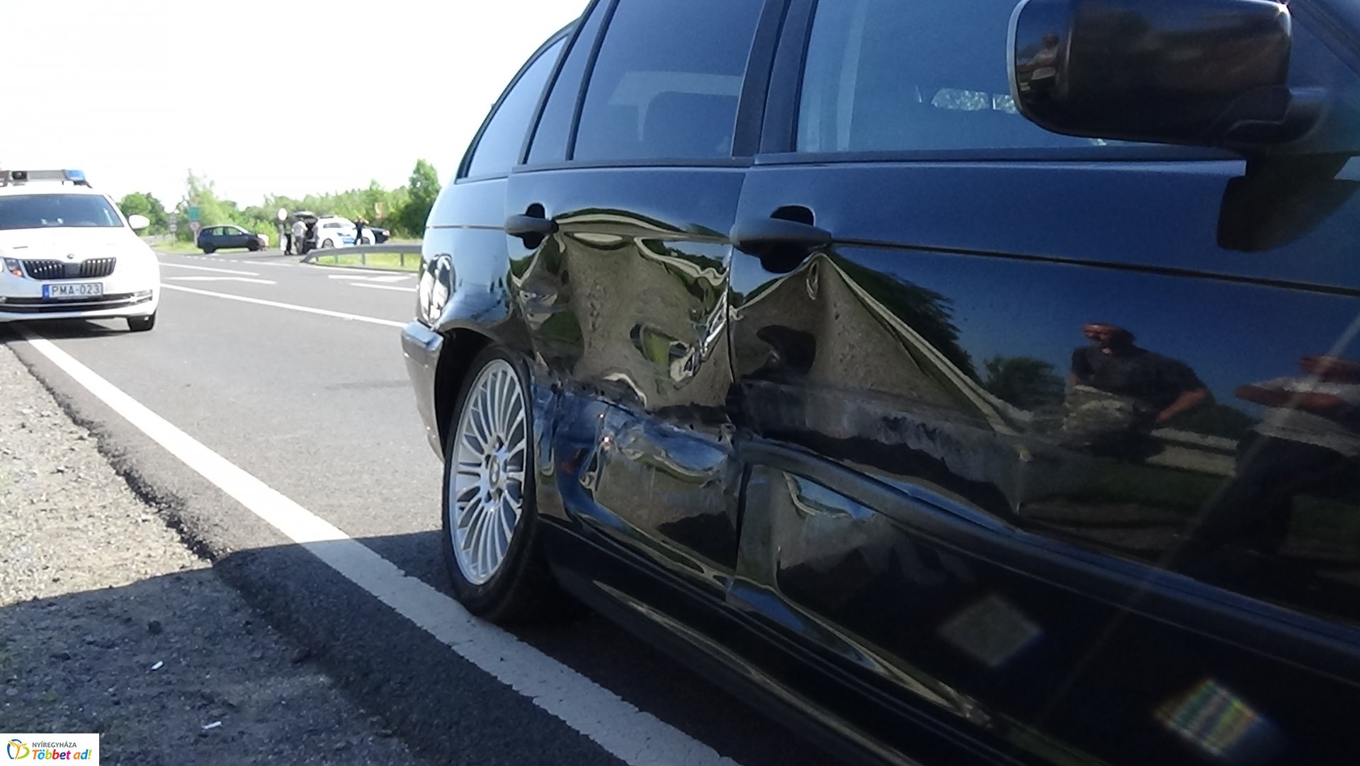 Baleset történt a 403-as elkerülő és a 4-es számú főút kereszteződésénél