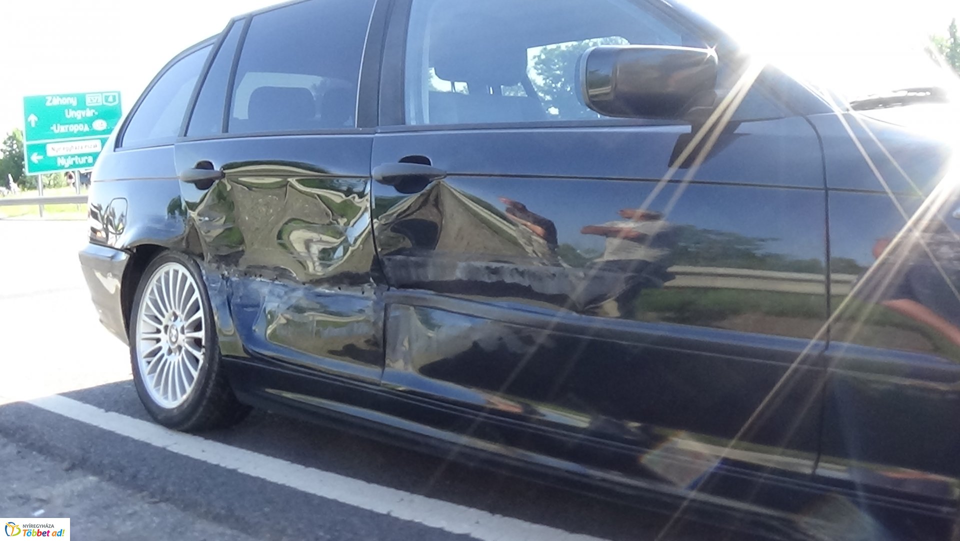 Baleset történt a 403-as elkerülő és a 4-es számú főút kereszteződésénél