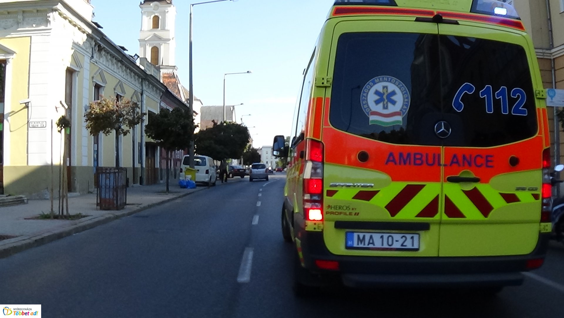 Baleset történt a Bercsényi utcán