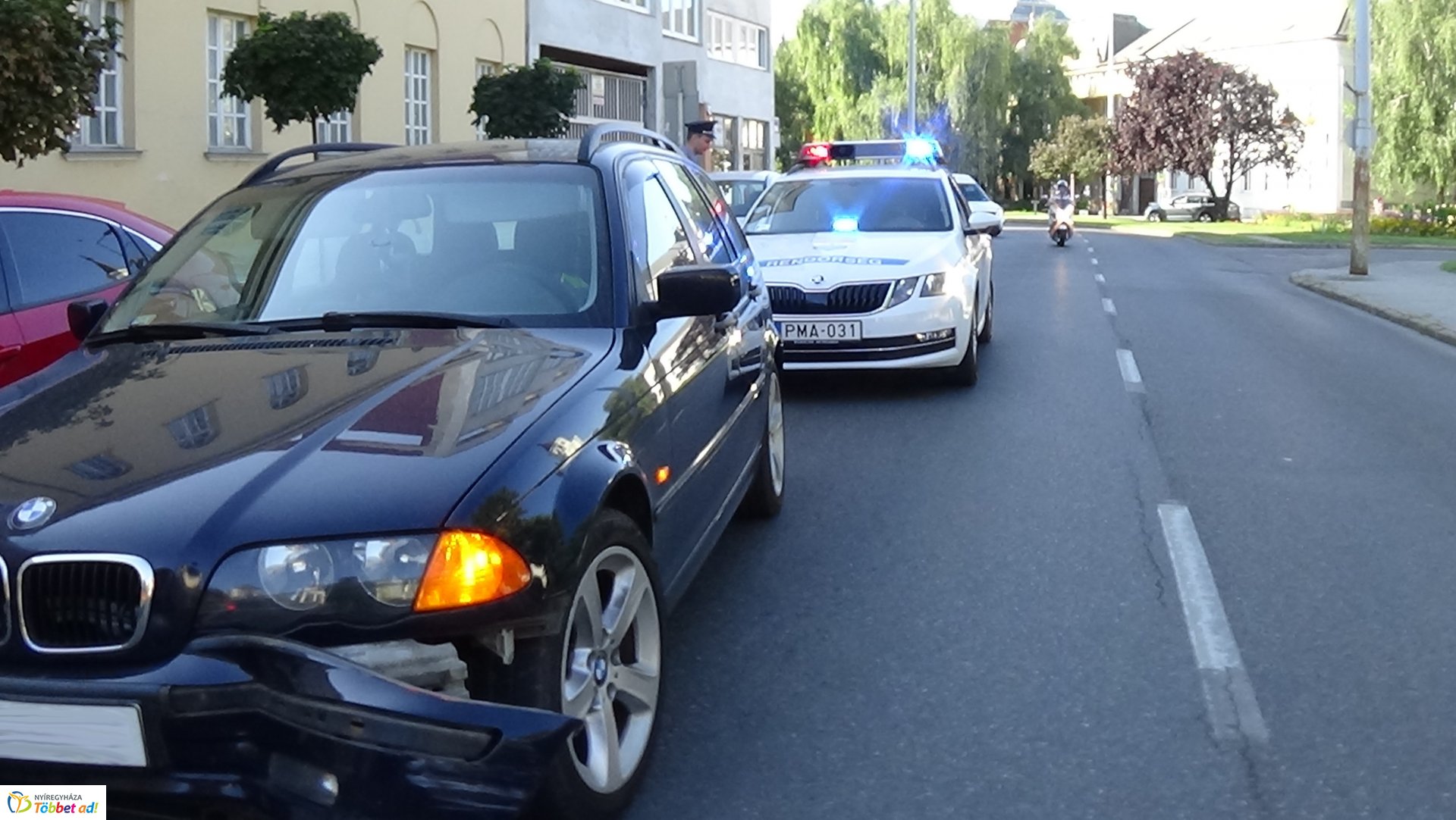 Baleset történt a Bercsényi utcán