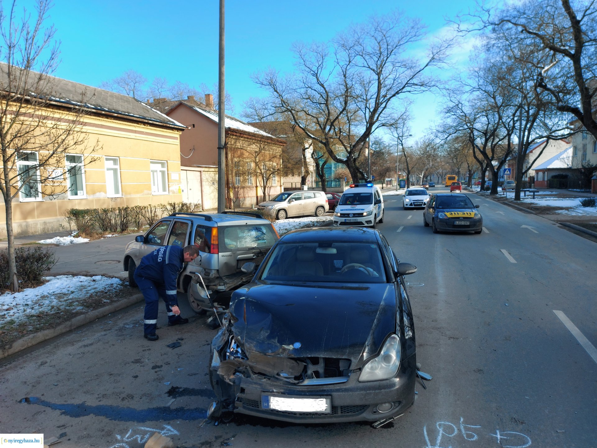 Baleset történt a Bethlen Gábor utcán szombaton délelőtt