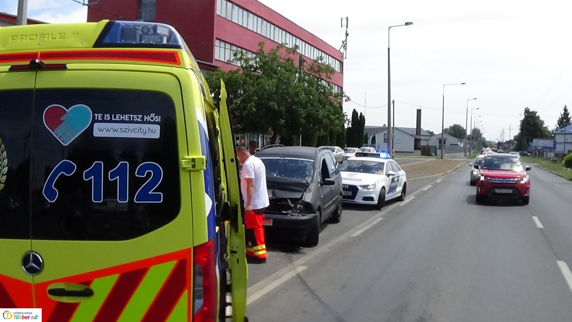 Baleset történt a Kállói úton