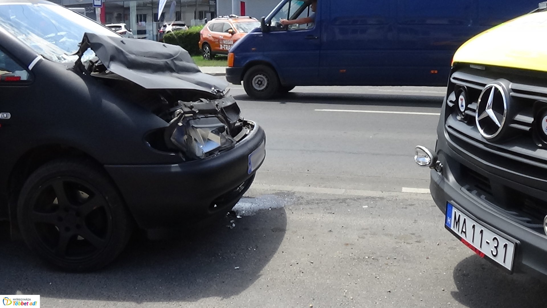 Baleset történt a Kállói úton