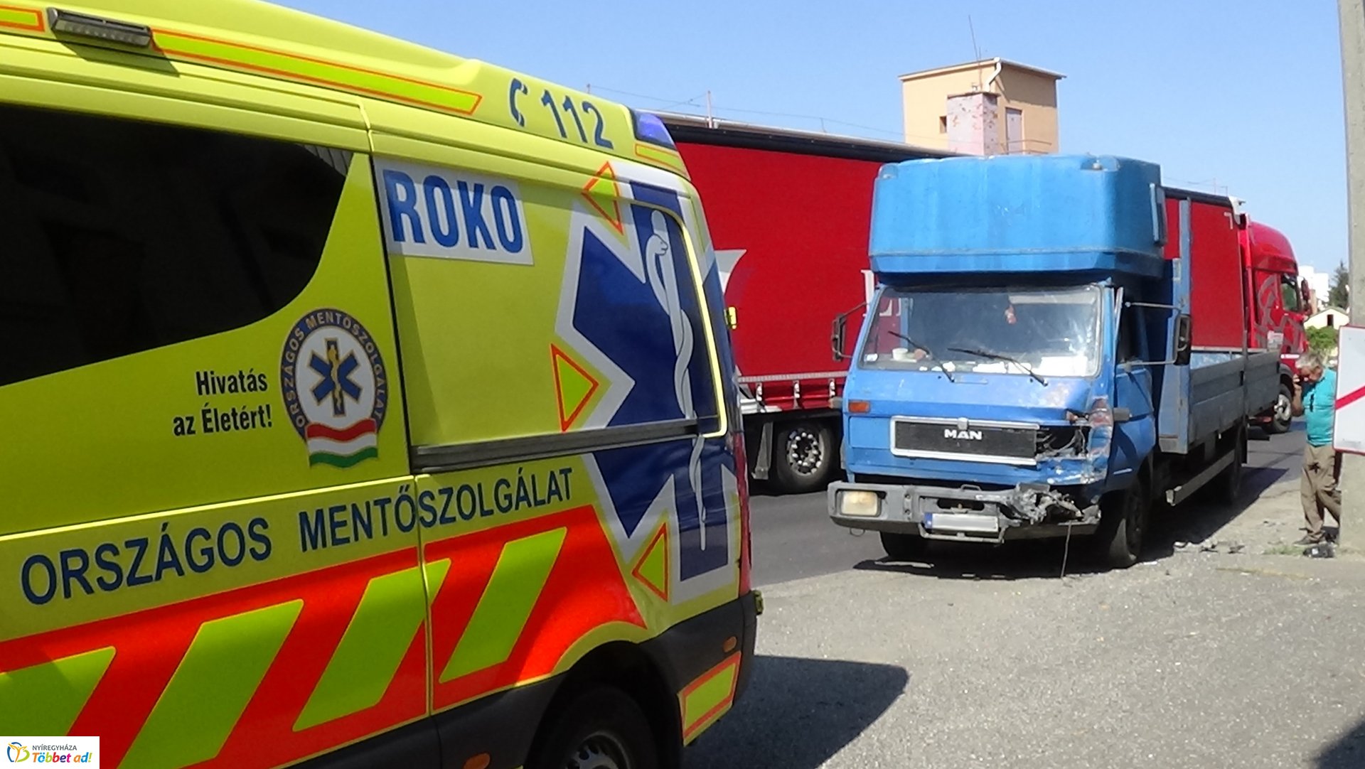 Baleset történt a Simai úton szerda kora délután