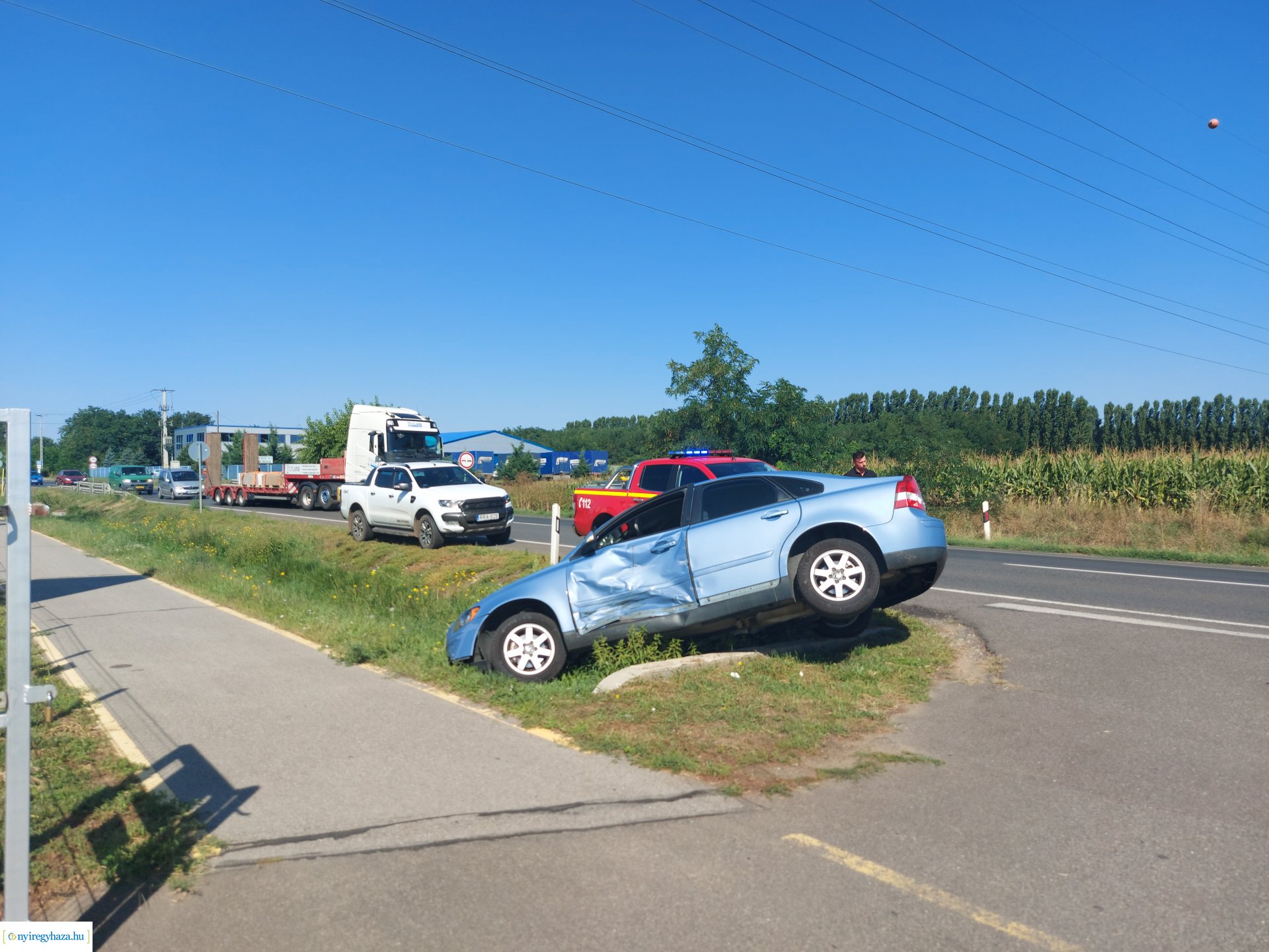 Baleset történt a Tiszavasvári úton