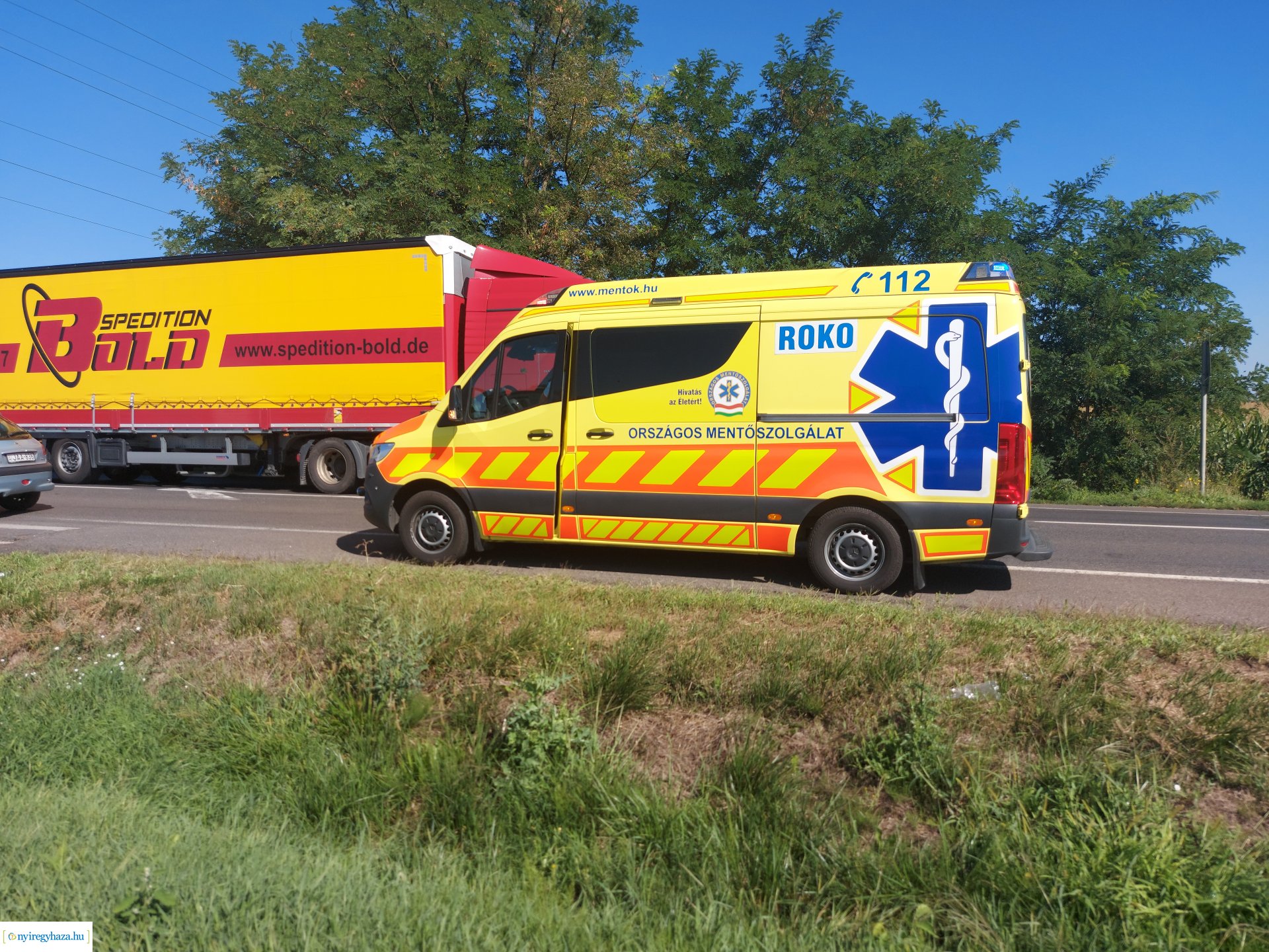 Baleset történt a Tiszavasvári úton