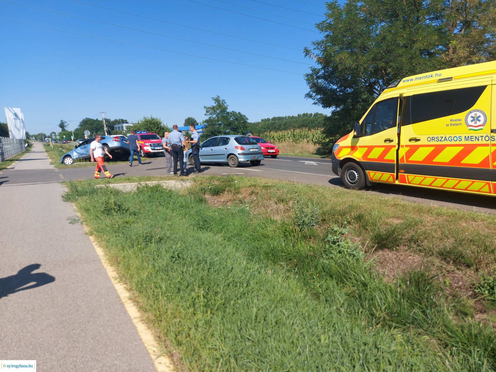 Baleset történt a Tiszavasvári úton