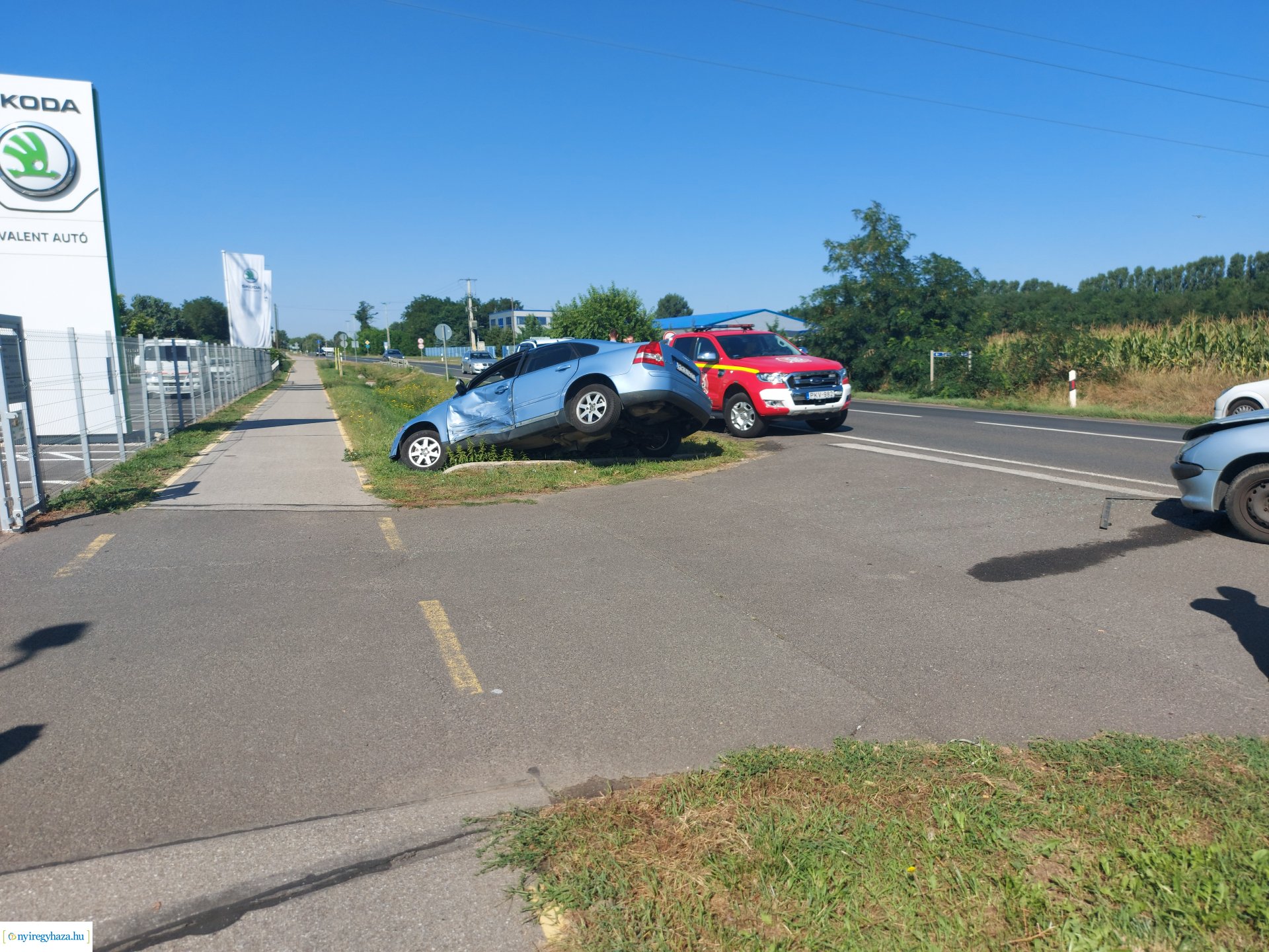 Baleset történt a Tiszavasvári úton