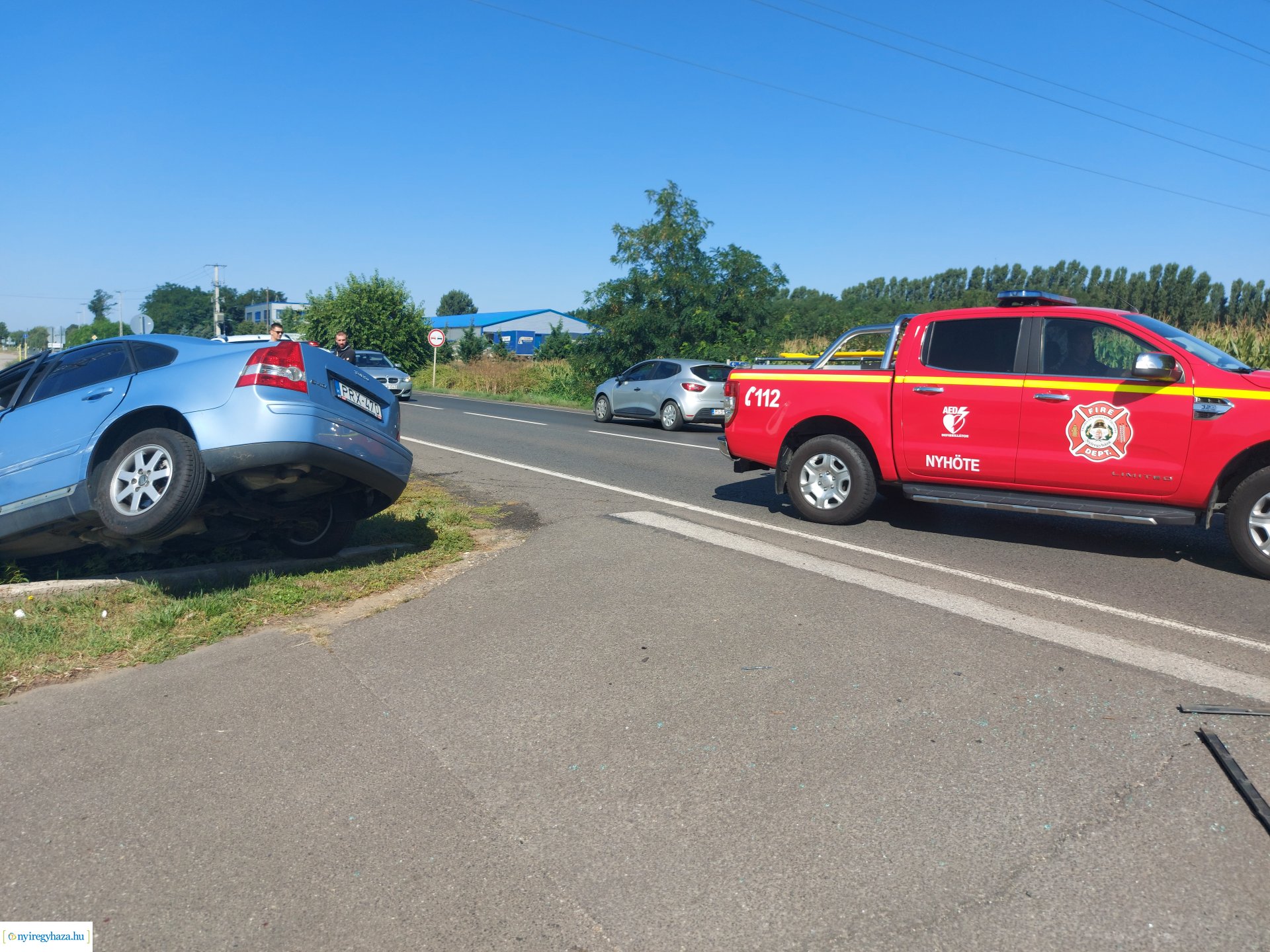 Baleset történt a Tiszavasvári úton