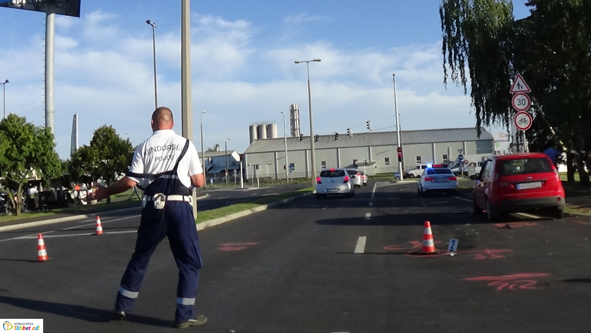 Baleset történt a Törzs utcán