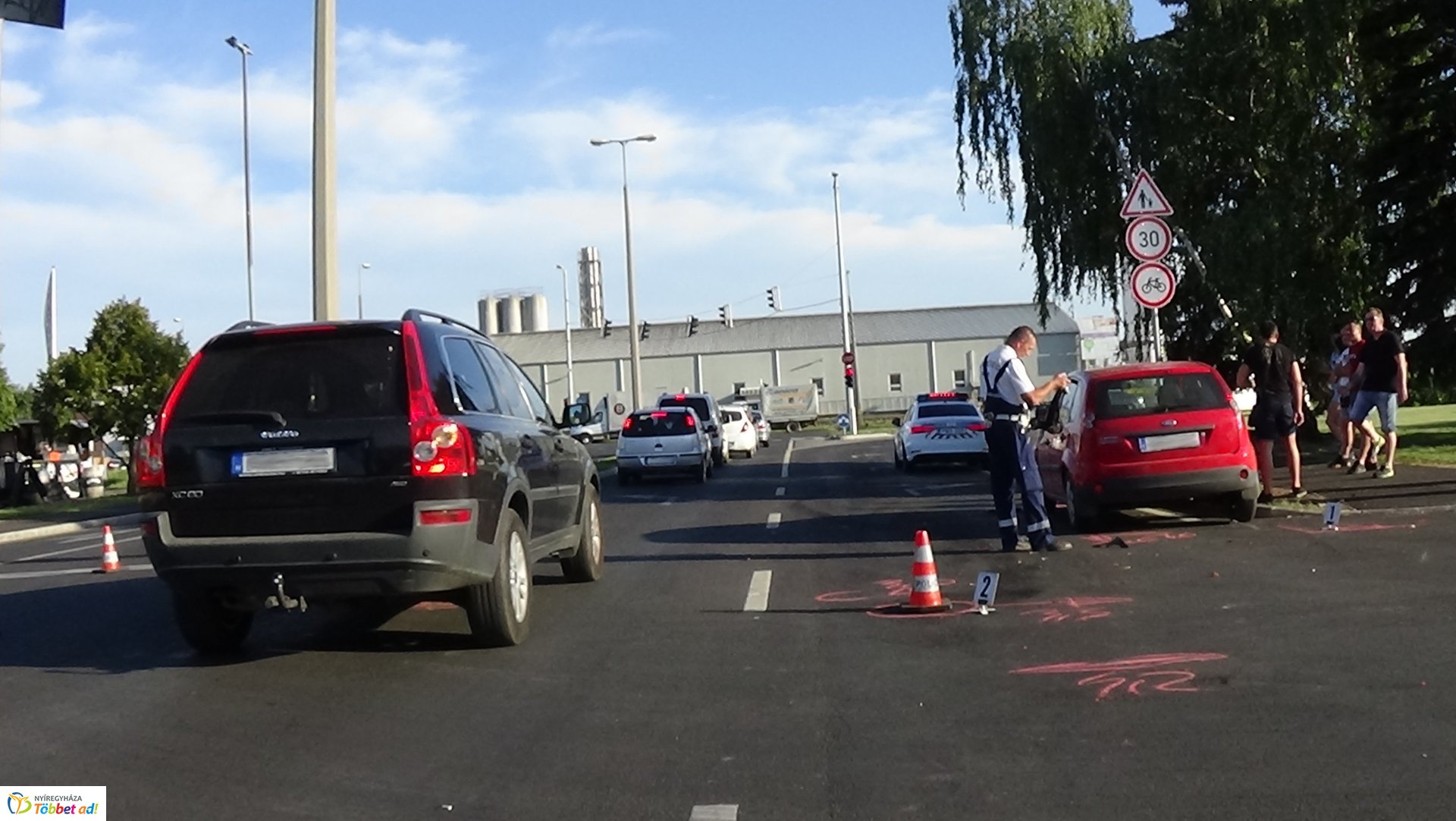 Baleset történt a Törzs utcán