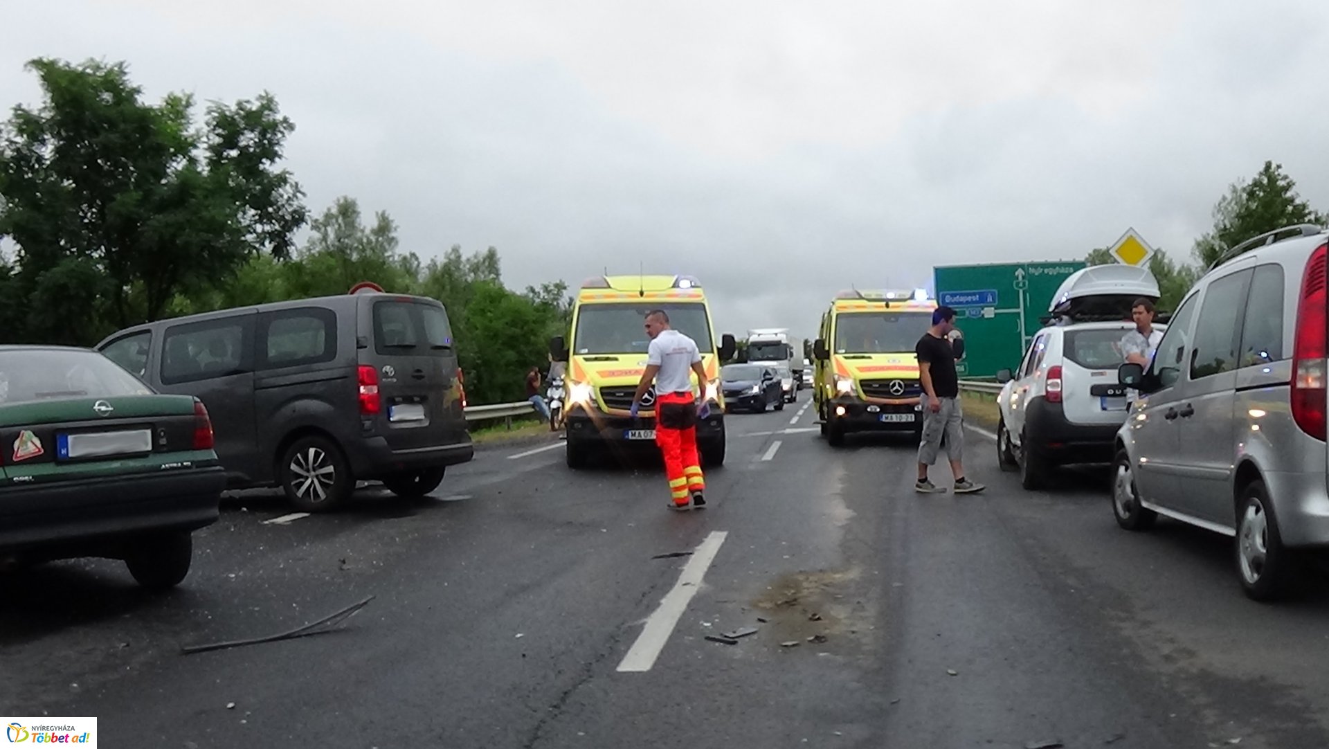 Baleset történt Császárszállás és Rozsrétszőlő között 