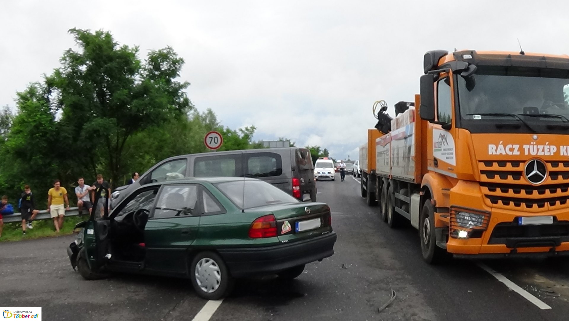 Baleset történt Császárszállás és Rozsrétszőlő között 