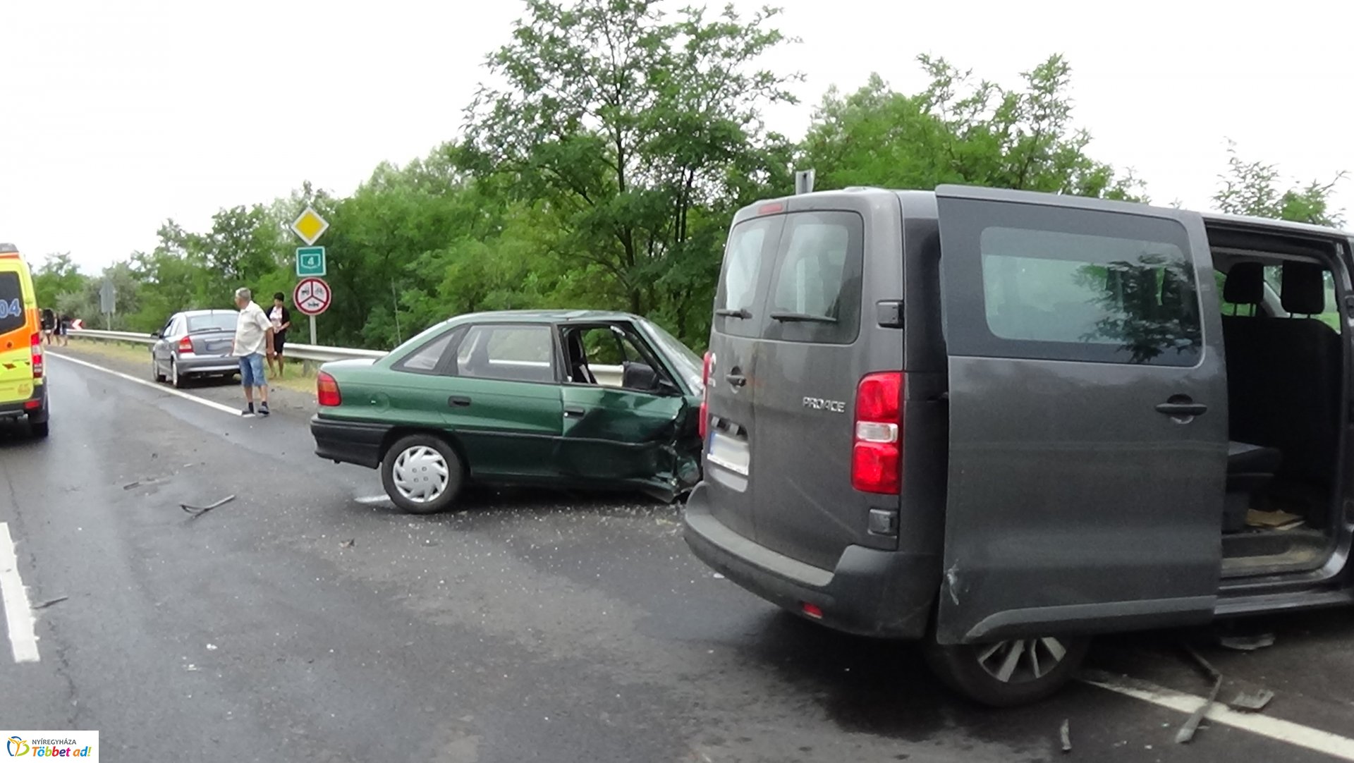Baleset történt Császárszállás és Rozsrétszőlő között 