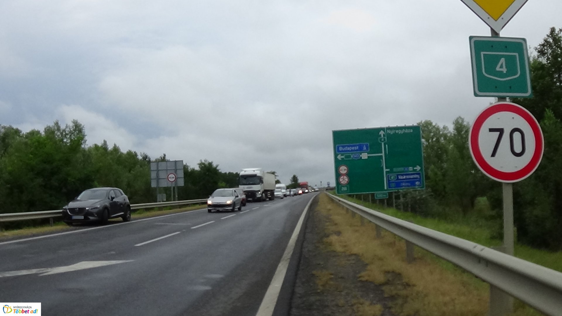 Baleset történt Császárszállás és Rozsrétszőlő között 