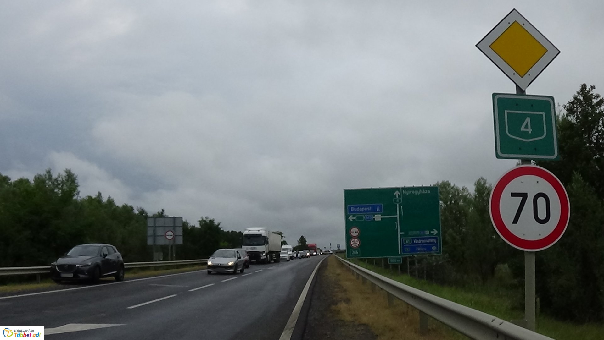 Baleset történt Császárszállás és Rozsrétszőlő között 