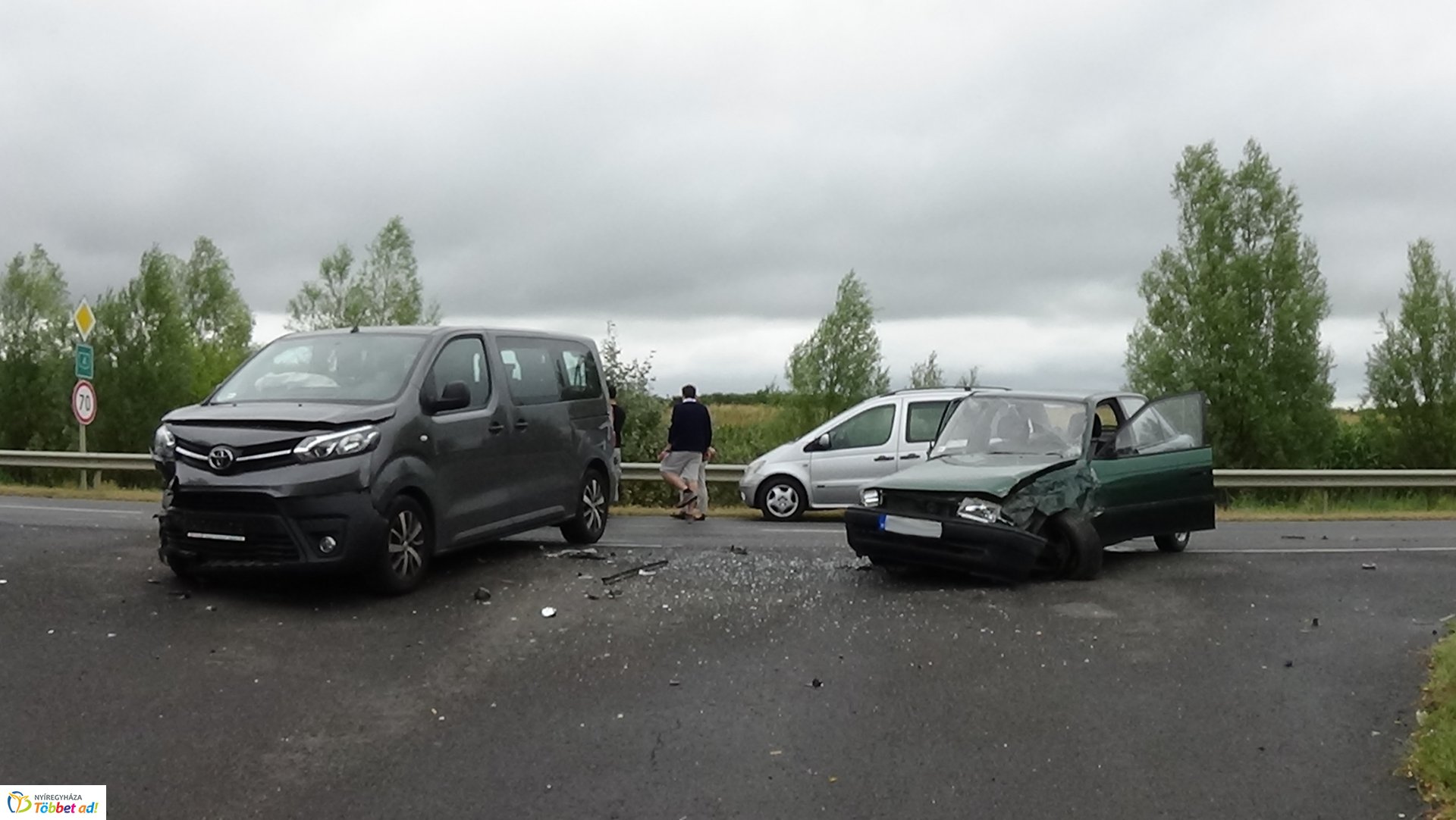 Baleset történt Császárszállás és Rozsrétszőlő között 