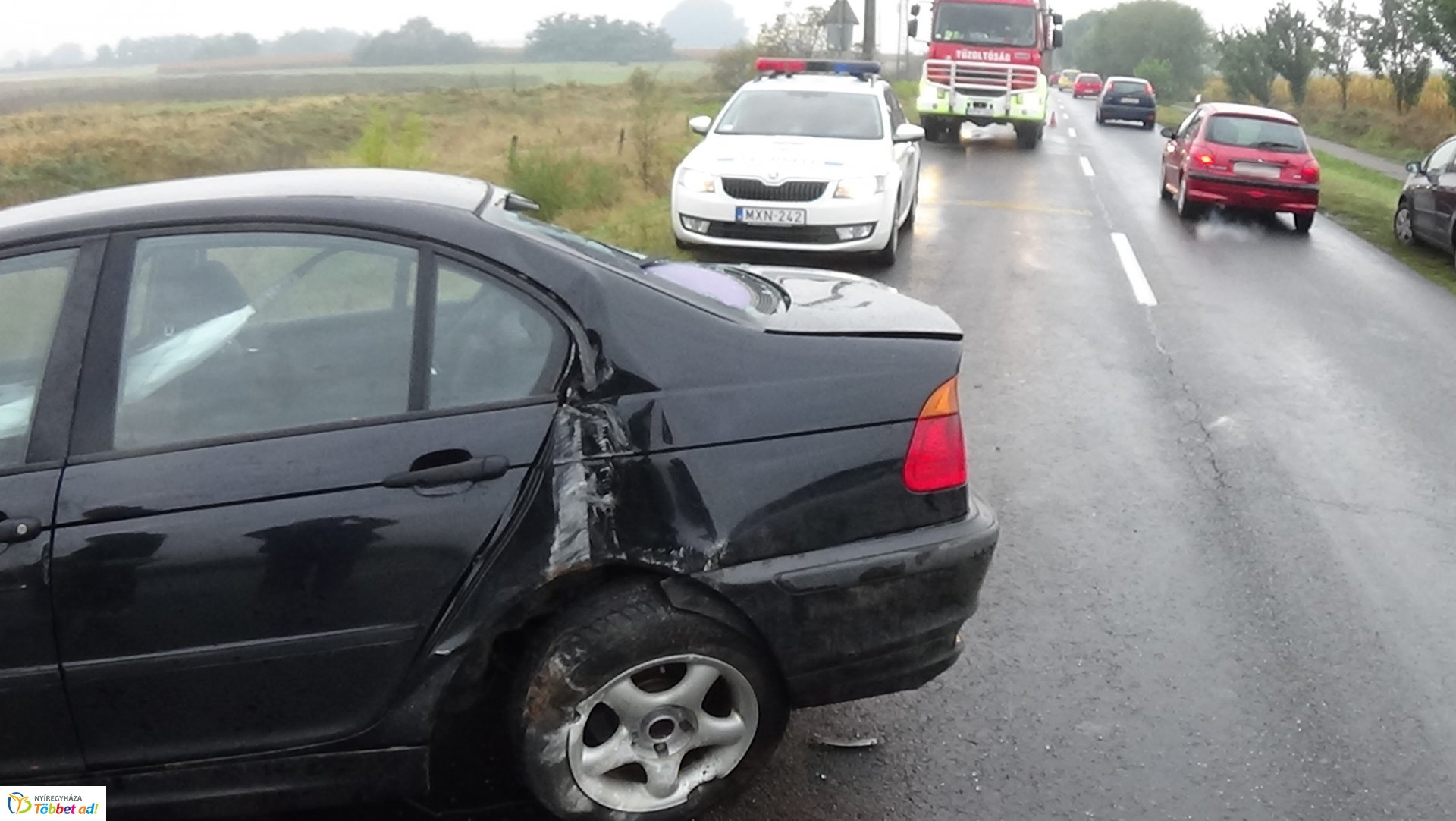 Baleset történt csütörtök reggel Nagykálló és Kállósemjén között 
