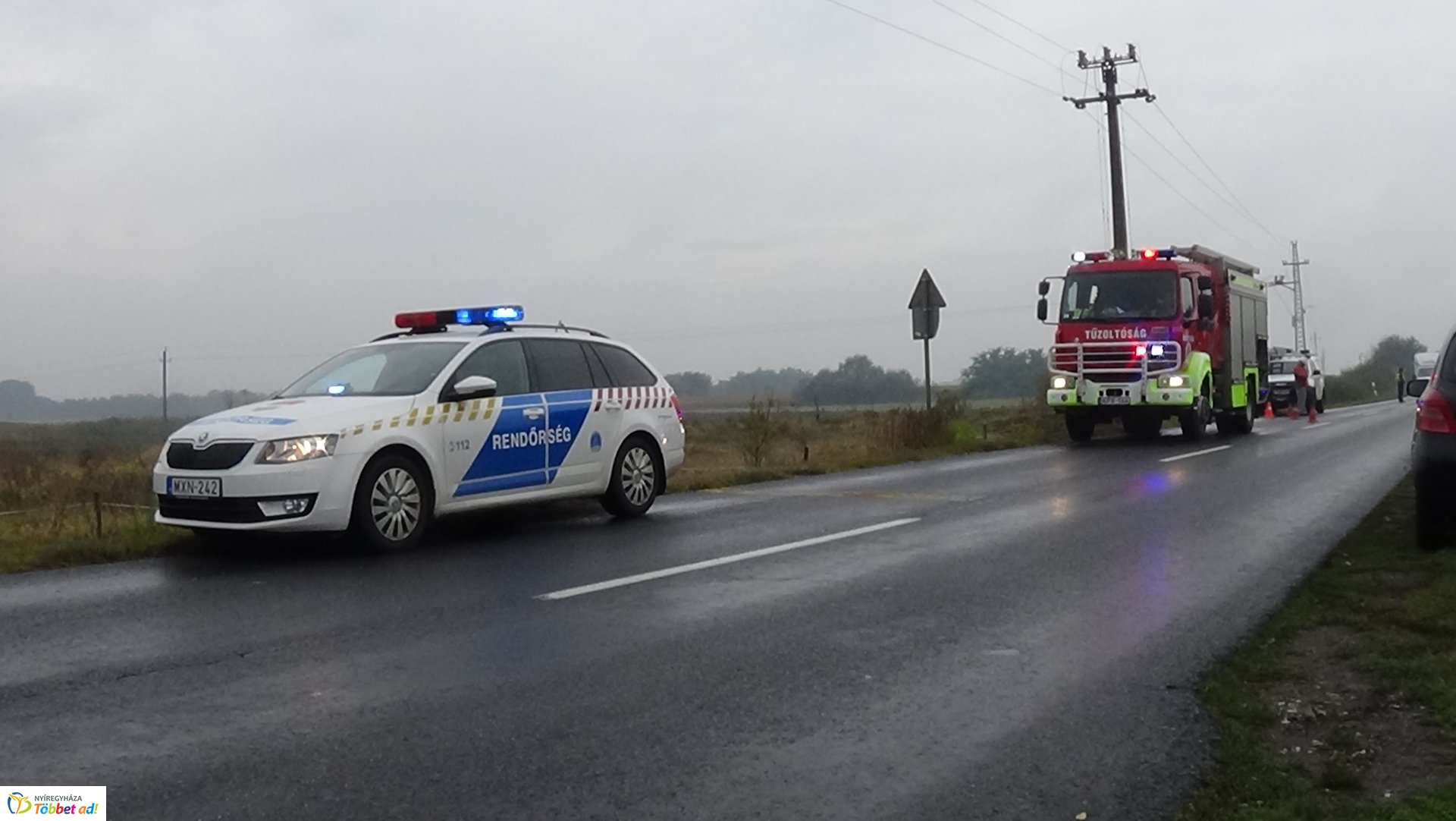 Baleset történt csütörtök reggel Nagykálló és Kállósemjén között 