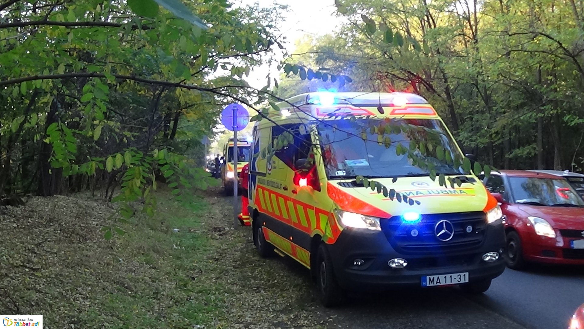 Baleset történt hétfő délután Nagykálló és Nyíregyháza között