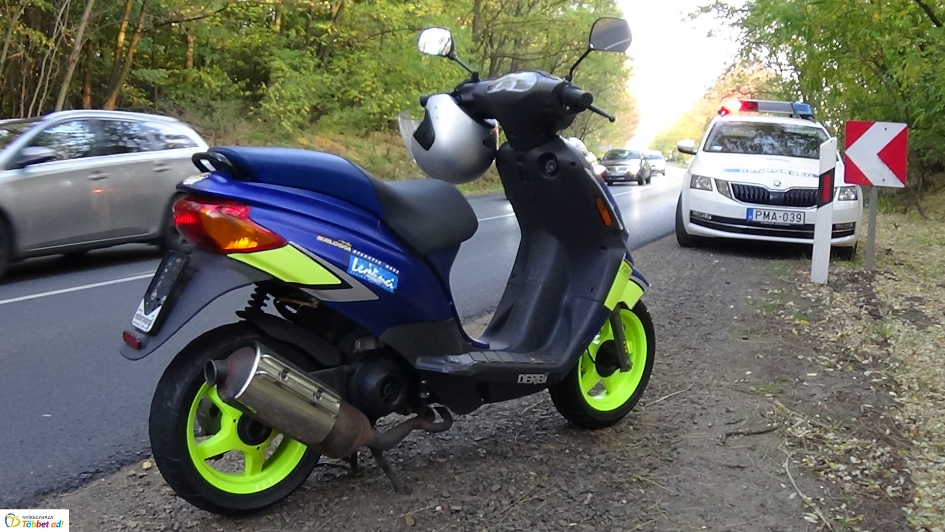 Baleset történt hétfő délután Nagykálló és Nyíregyháza között