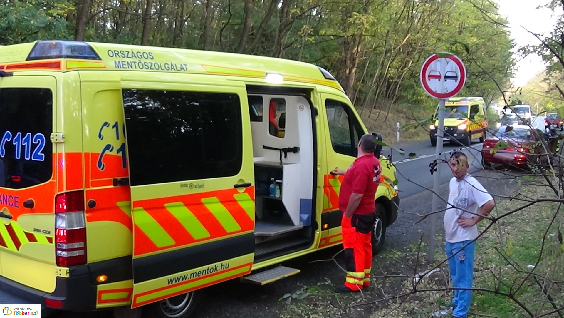Baleset történt hétfő délután Nagykálló és Nyíregyháza között