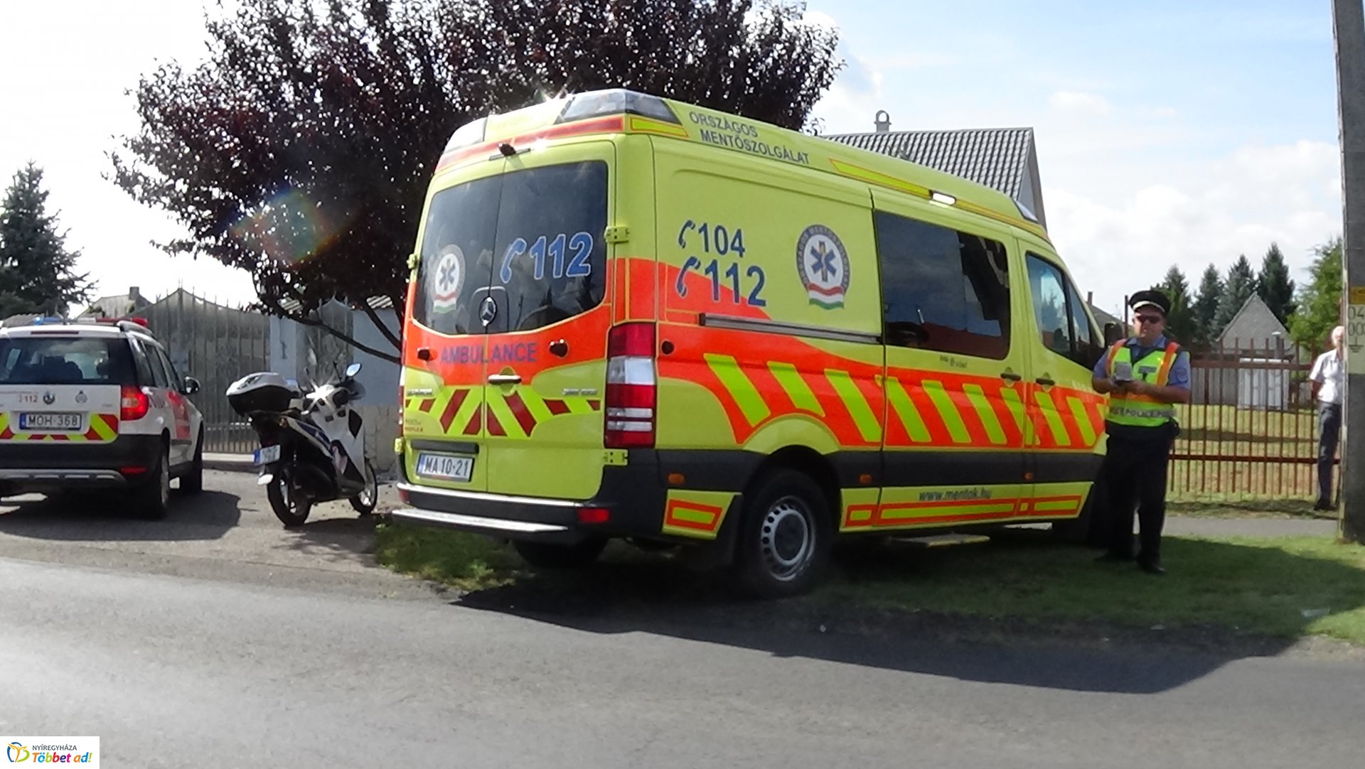 Baleset történt kedd délután Sóstóhegy és Kemecse között