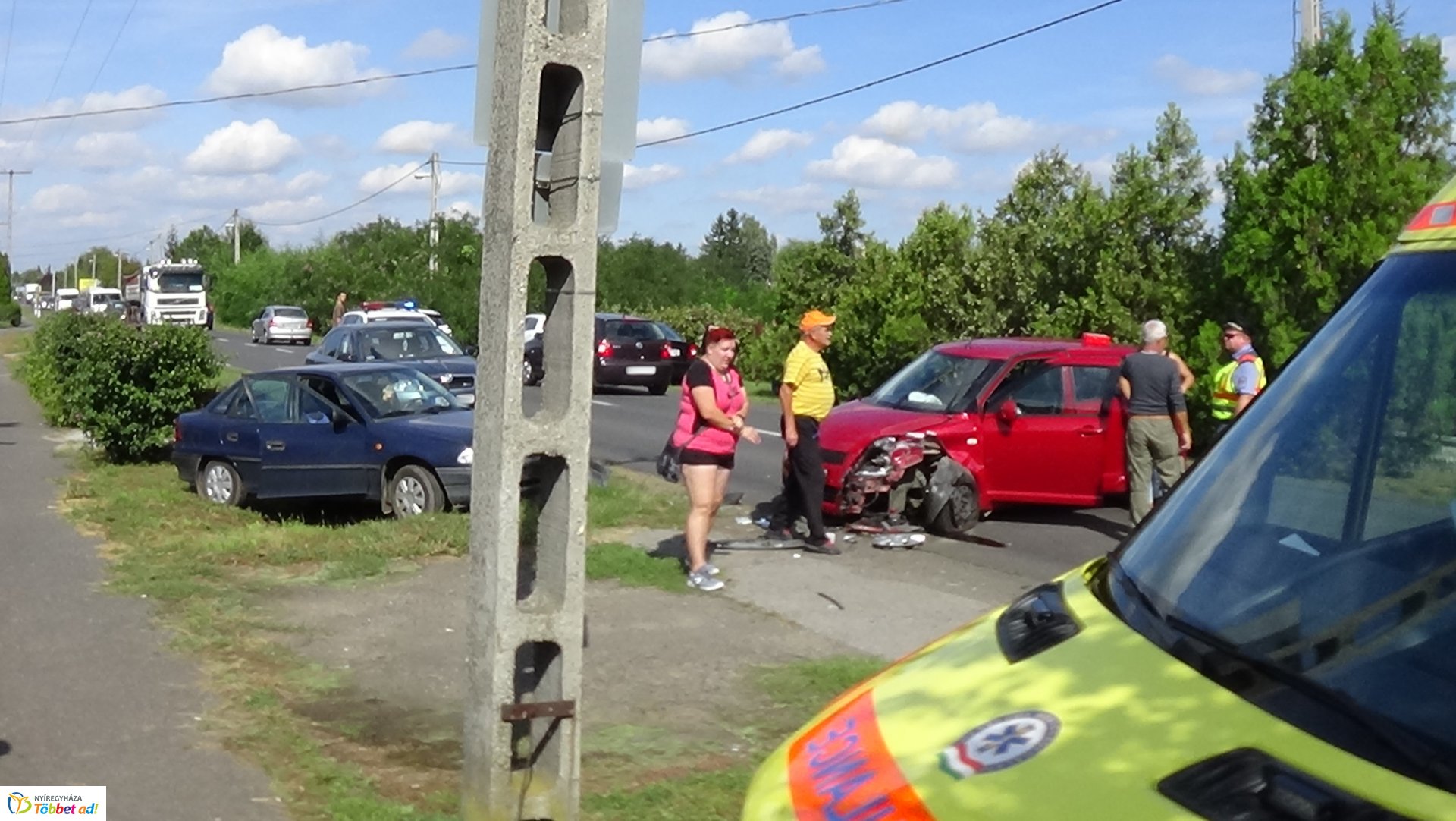 Baleset történt kedd délután Sóstóhegy és Kemecse között