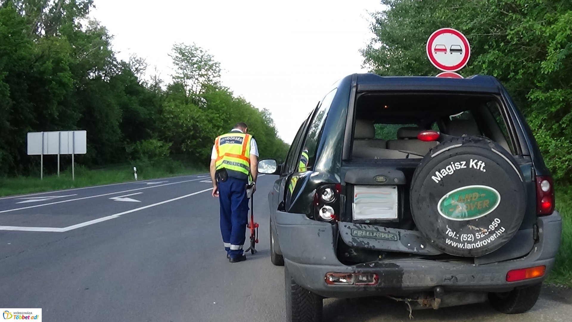 Baleset történt Nyírpazony és Nyírtura között
