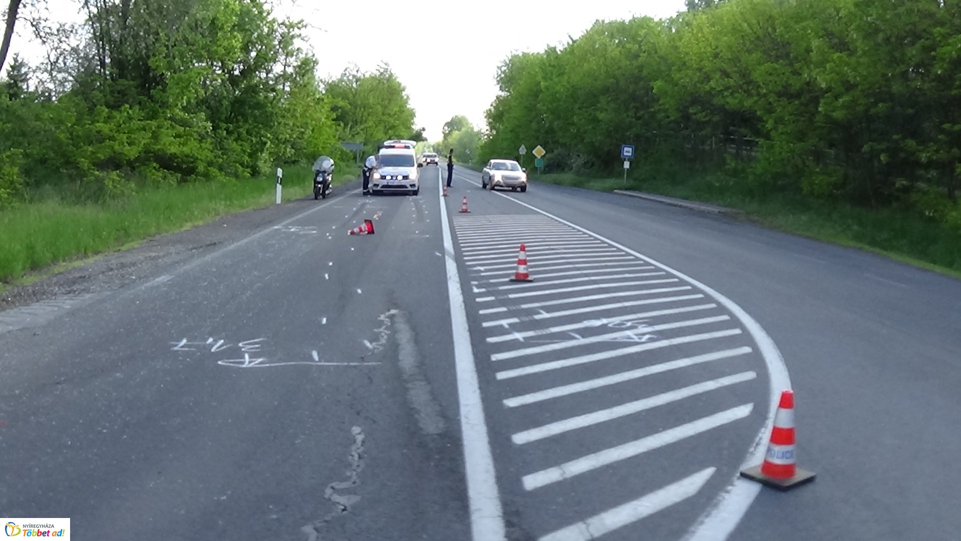 Baleset történt Nyírpazony és Nyírtura között