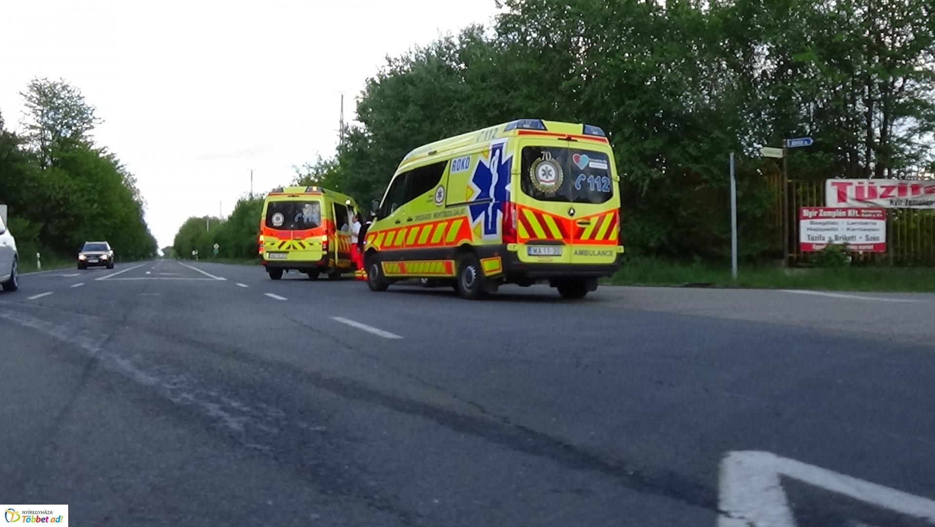 Baleset történt Nyírpazony és Nyírtura között