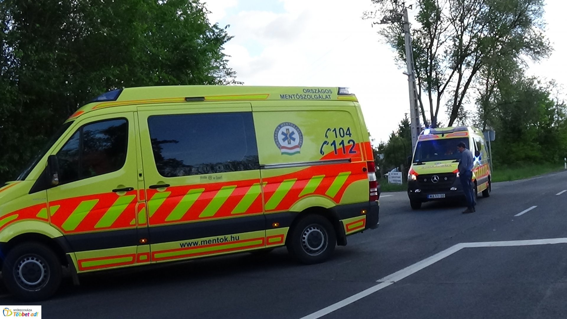 Baleset történt Nyírpazony és Nyírtura között