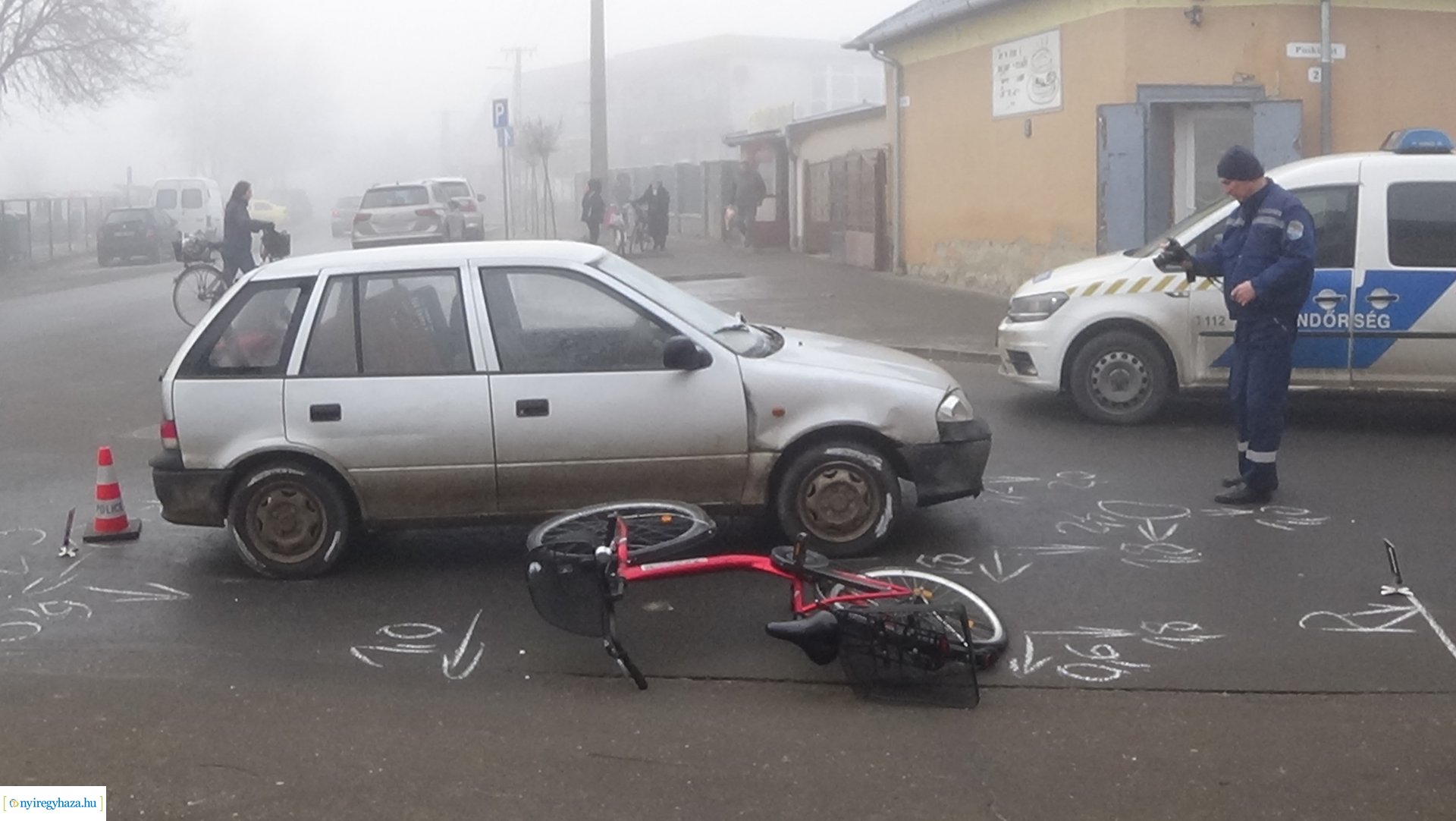 Baleset történt péntek reggel Újfehértó belvárosában