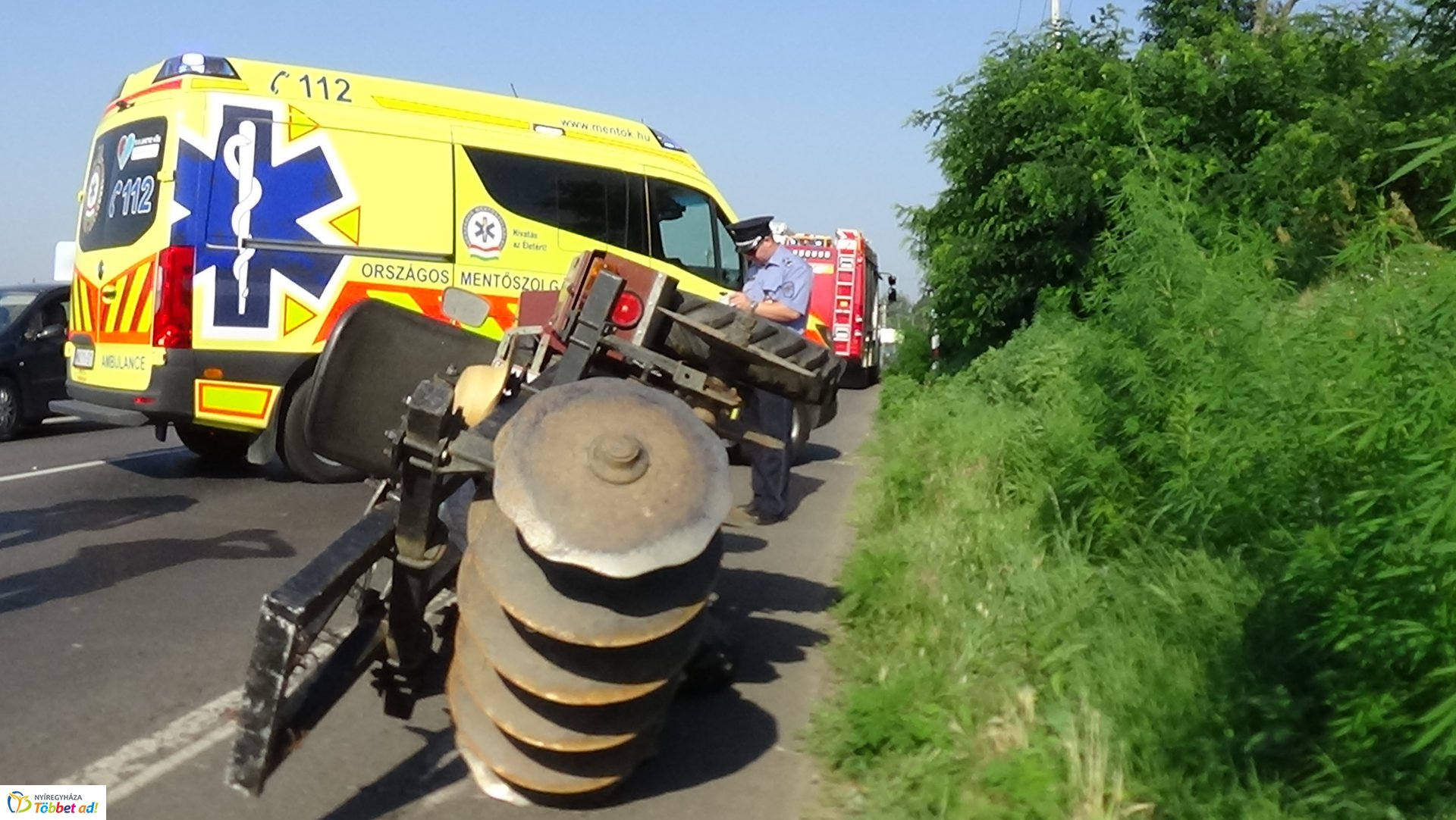 Baleset történt Salamonbokornál kedd reggel
