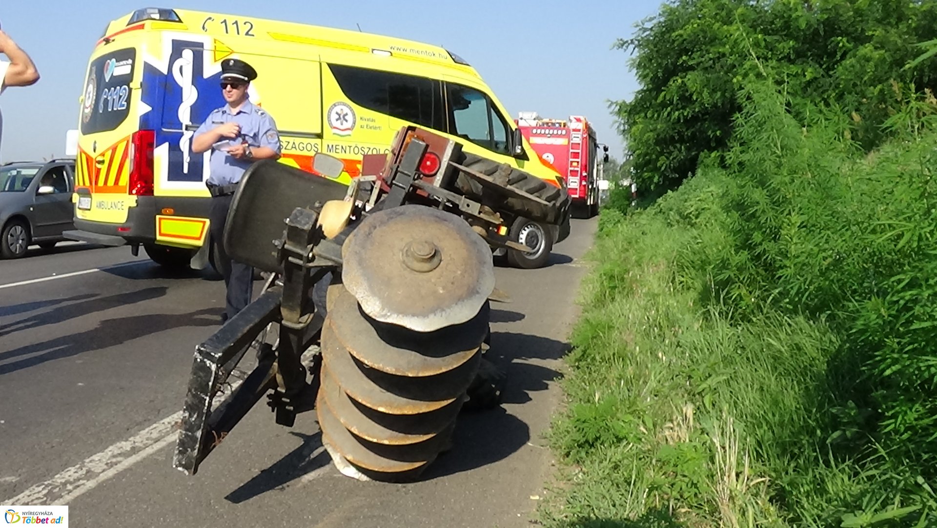 Baleset történt Salamonbokornál kedd reggel