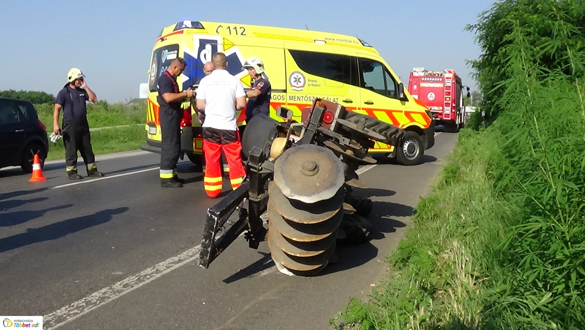 Baleset történt Salamonbokornál kedd reggel