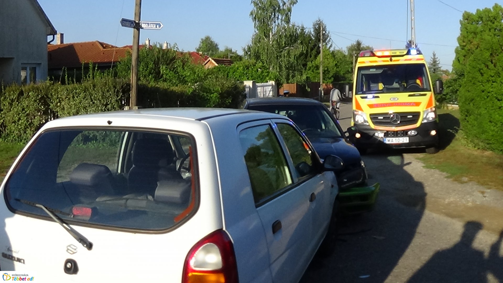 Baleset történt szerda délelőtt Nyírszőlős belterületén