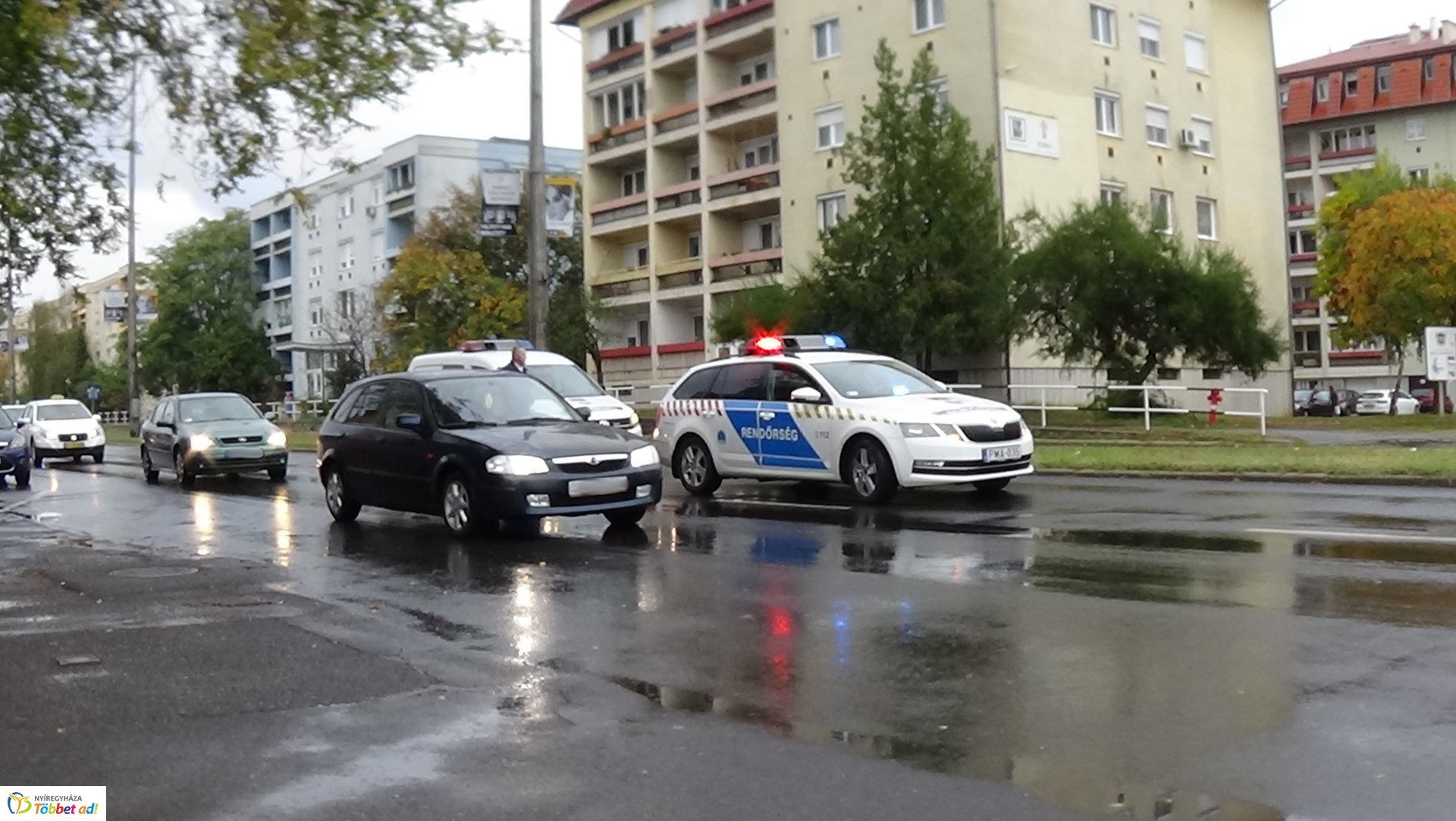 Baleset történt szombat késő délután a Kert utca egyik gyalogos-átkelőhelyénél