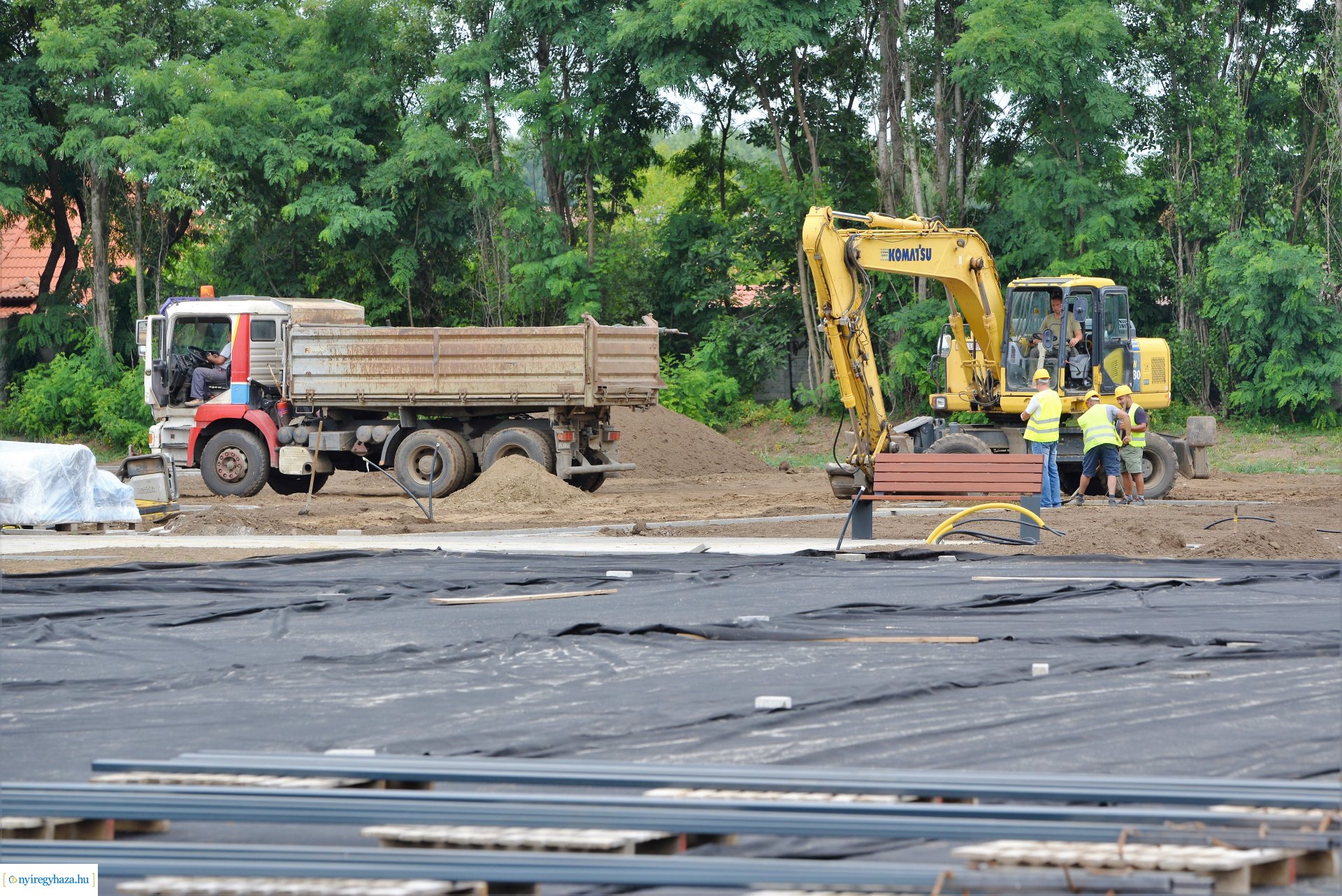 Barnamezős beruházás második ütem - készül a Tagló utcán a szabadidőpark