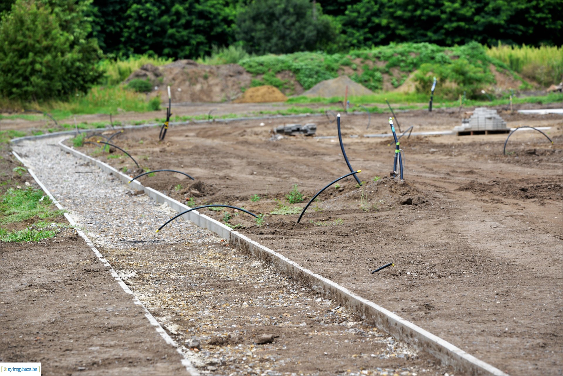 Barnamezős beruházás második ütem - készül a Tagló utcán a szabadidőpark