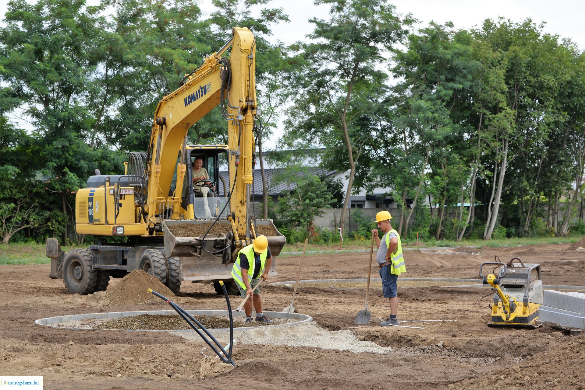 Barnamezős beruházás második ütem - készül a Tagló utcán a szabadidőpark