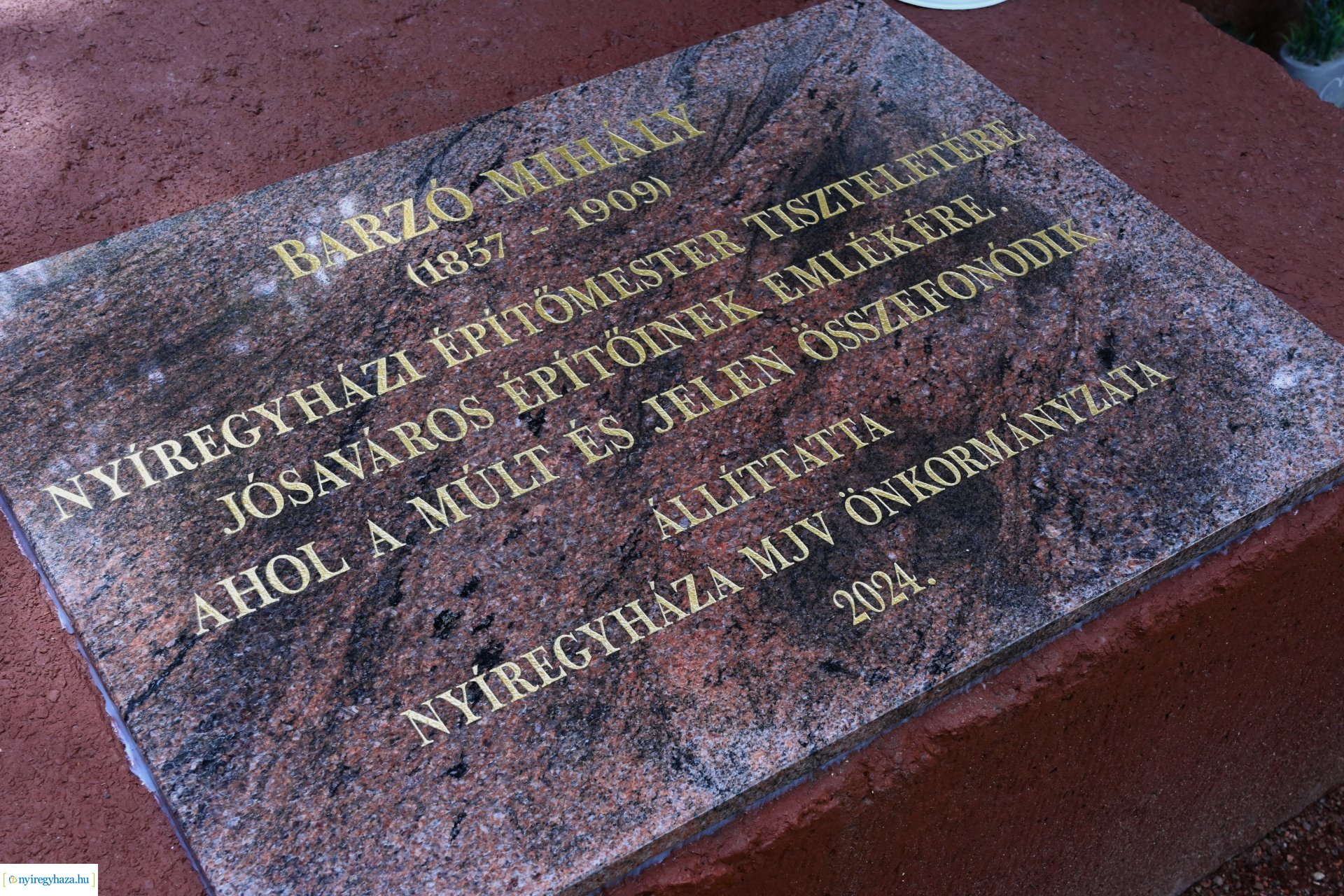 Barzó Mihály emléke előtt tisztelegtek a Robinson-dombon