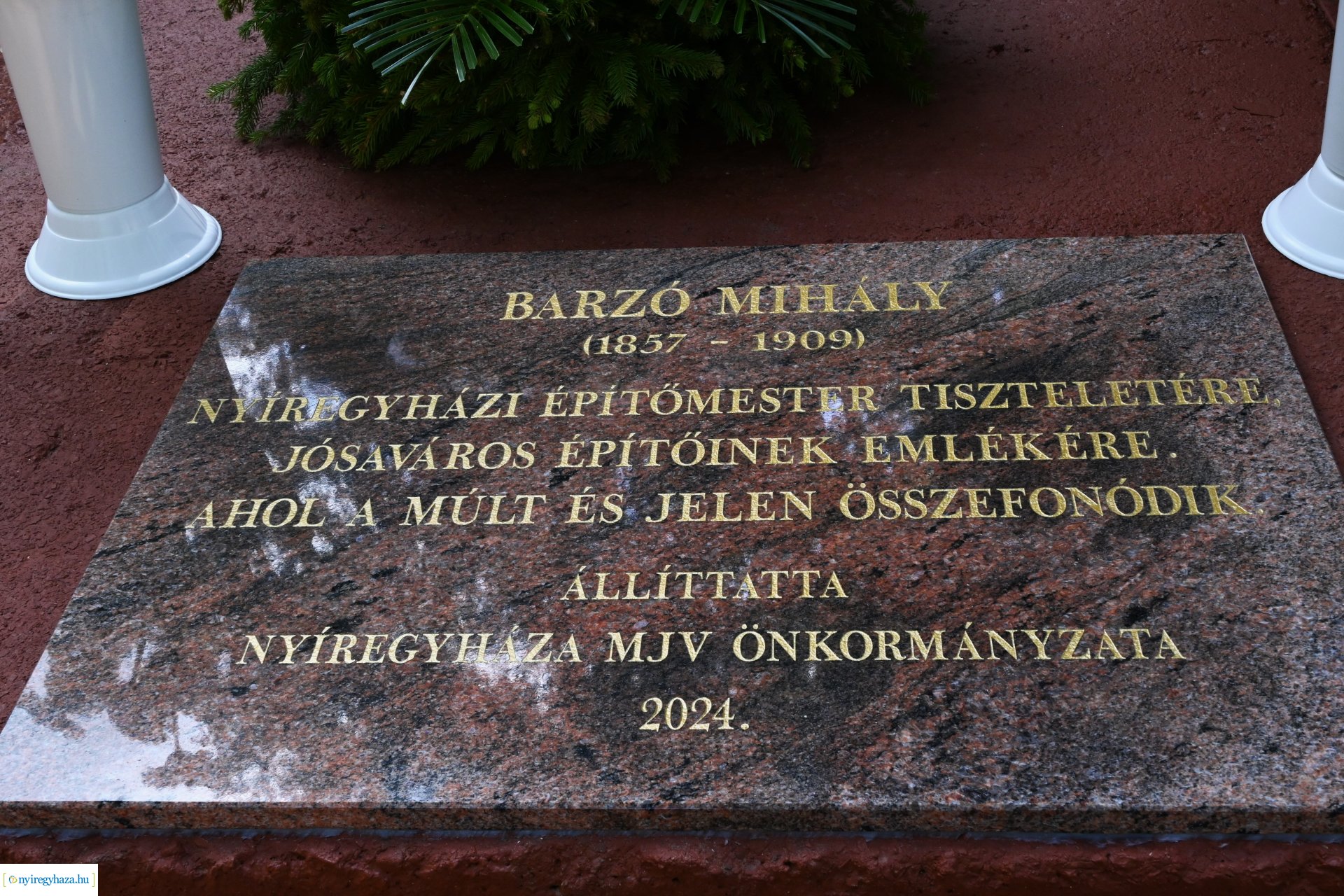 Barzó Mihály emléke előtt tisztelegtek a Robinson-dombon