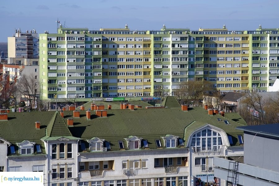 Belvárosi madártávlat - Kelet Áruház, Zsinagóga