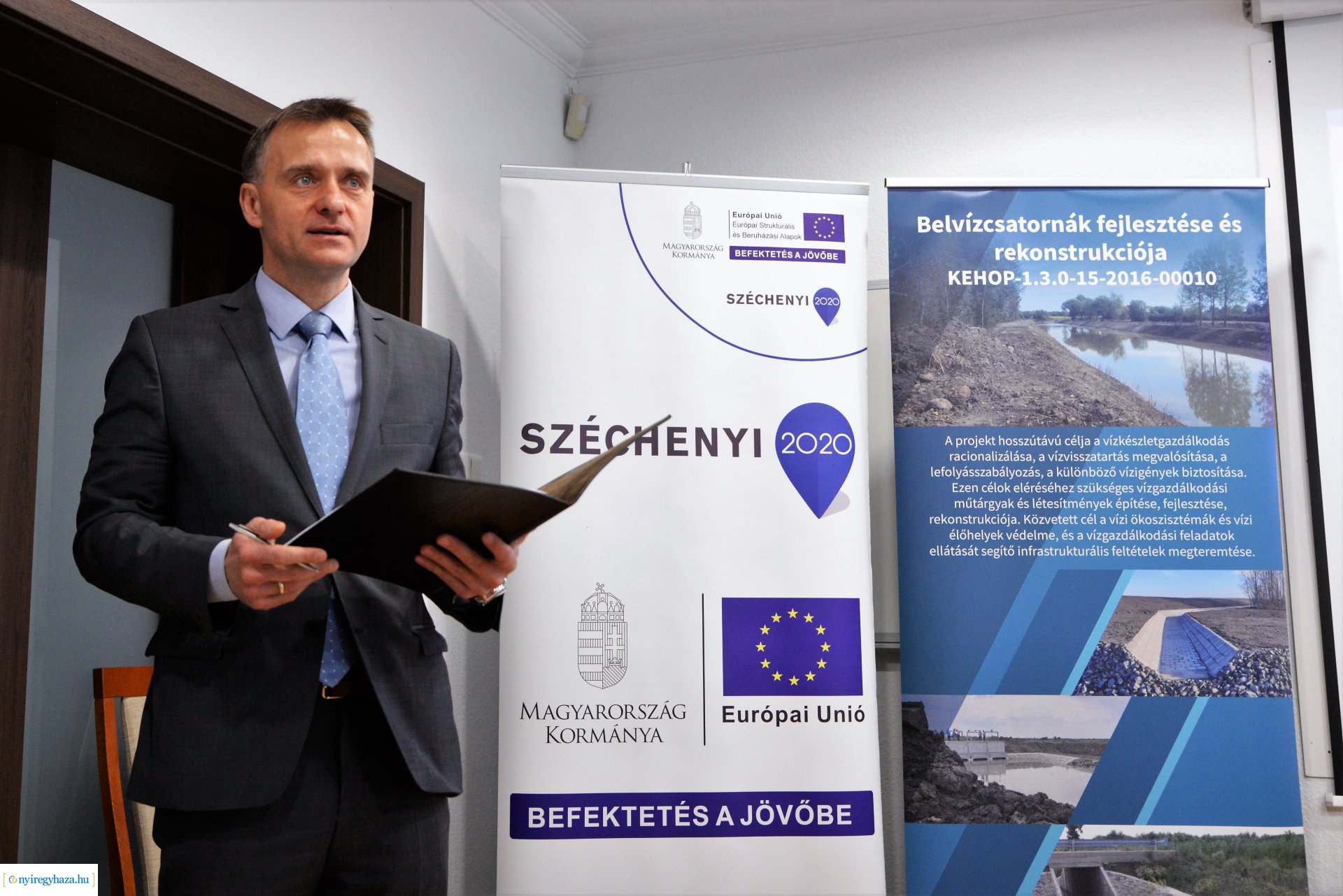 Belvízcsatornák fejlesztése és rekonstrukciója - projektzáró a Vízügynél