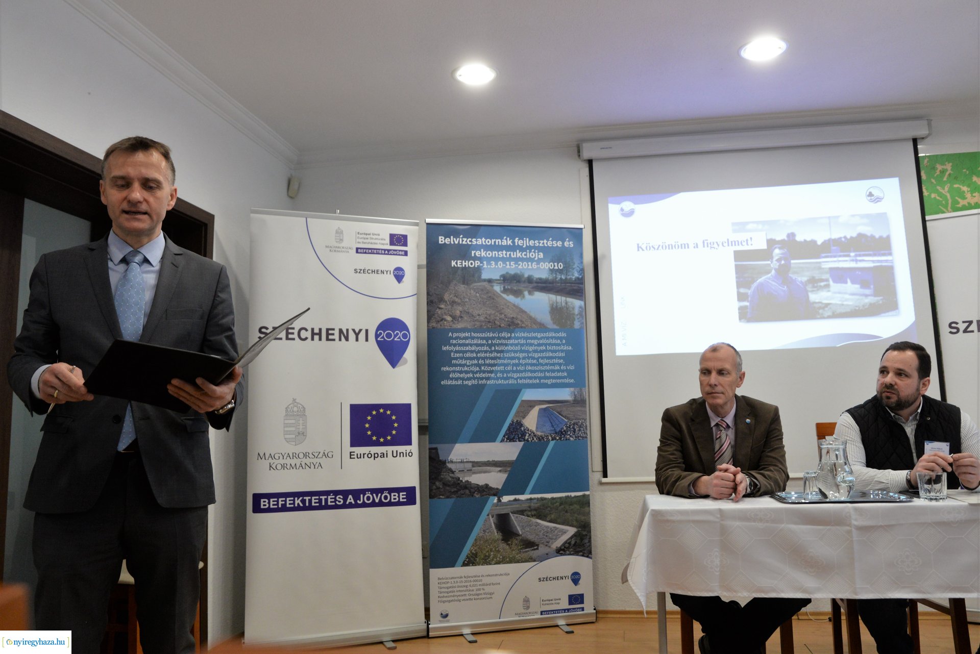 Belvízcsatornák fejlesztése és rekonstrukciója - projektzáró a Vízügynél