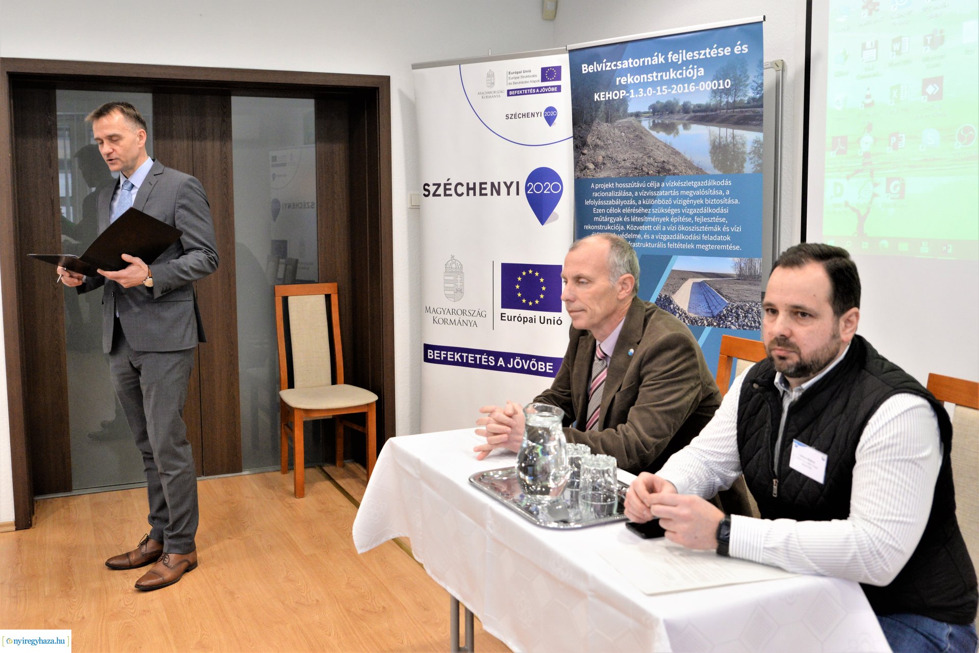 Belvízcsatornák fejlesztése és rekonstrukciója - projektzáró a Vízügynél