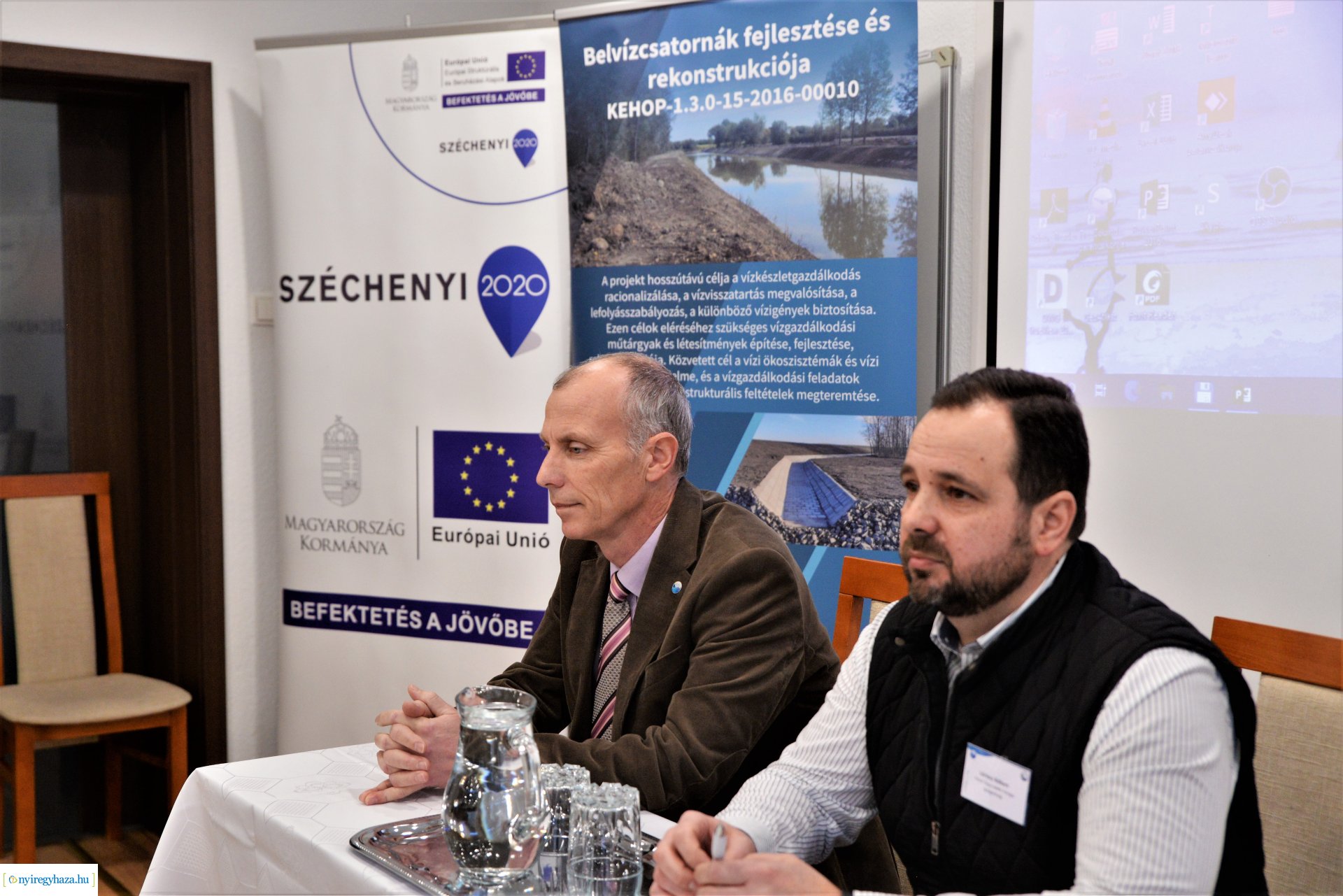 Belvízcsatornák fejlesztése és rekonstrukciója - projektzáró a Vízügynél