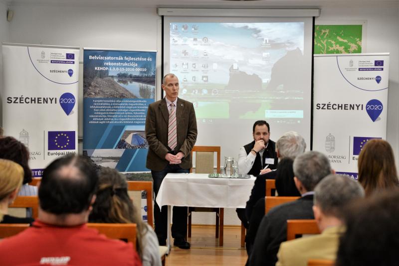Belvízcsatornák fejlesztése és rekonstrukciója - projektzáró a Vízügynél