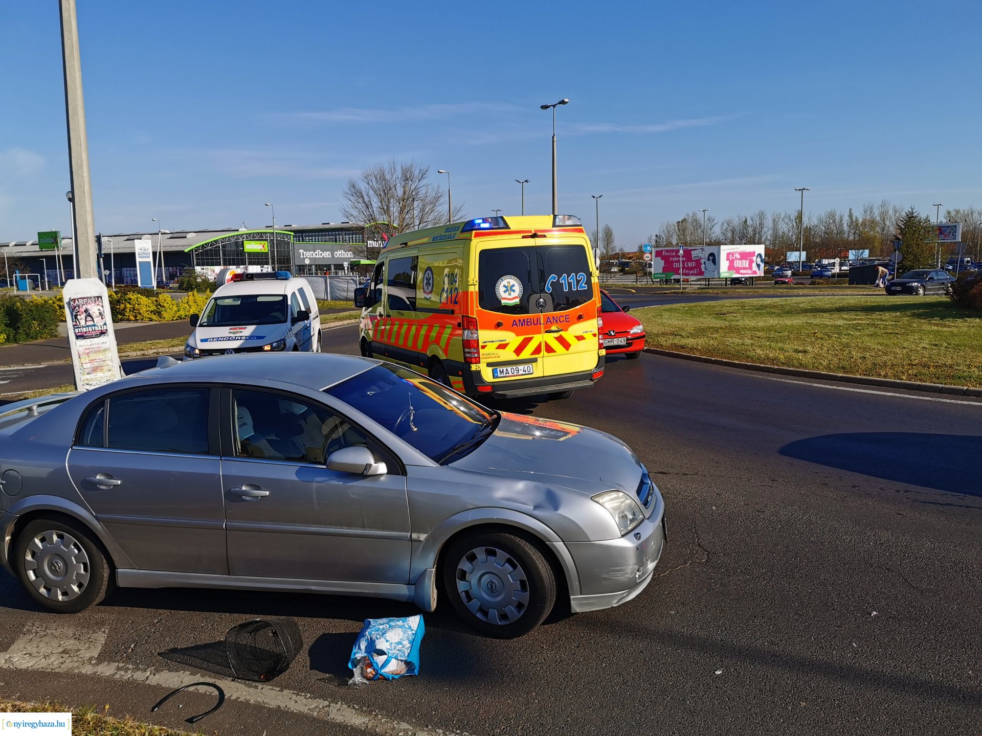 Biciklis és autós ütközött